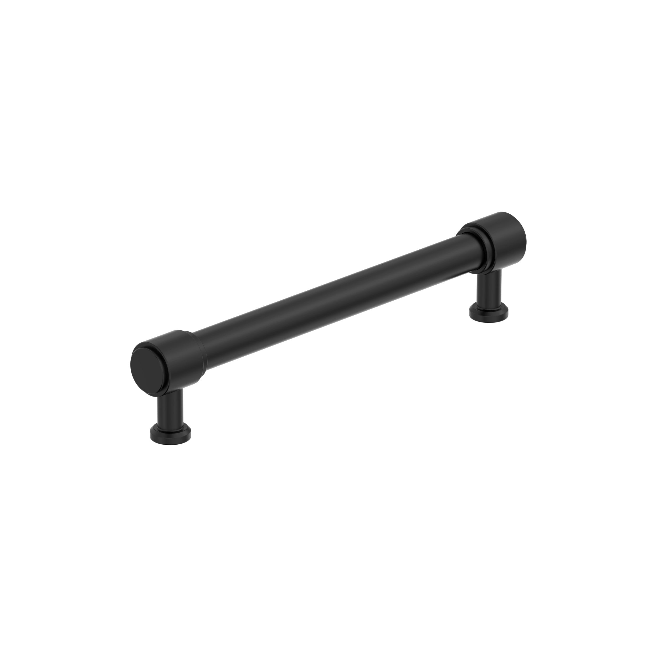 Faircrest 6-5/16 inch (160mm) Center-to-Center Matte Black Cabinet Pull
