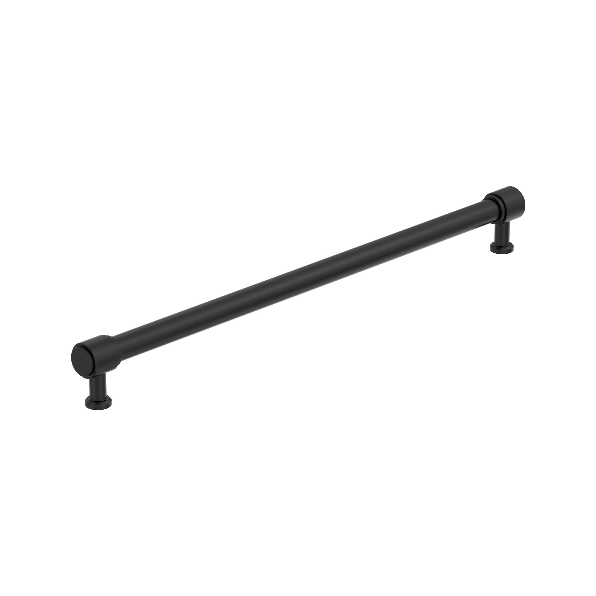 Faircrest 12-5/8 inch (320mm) Center-to-Center Matte Black Cabinet Pull