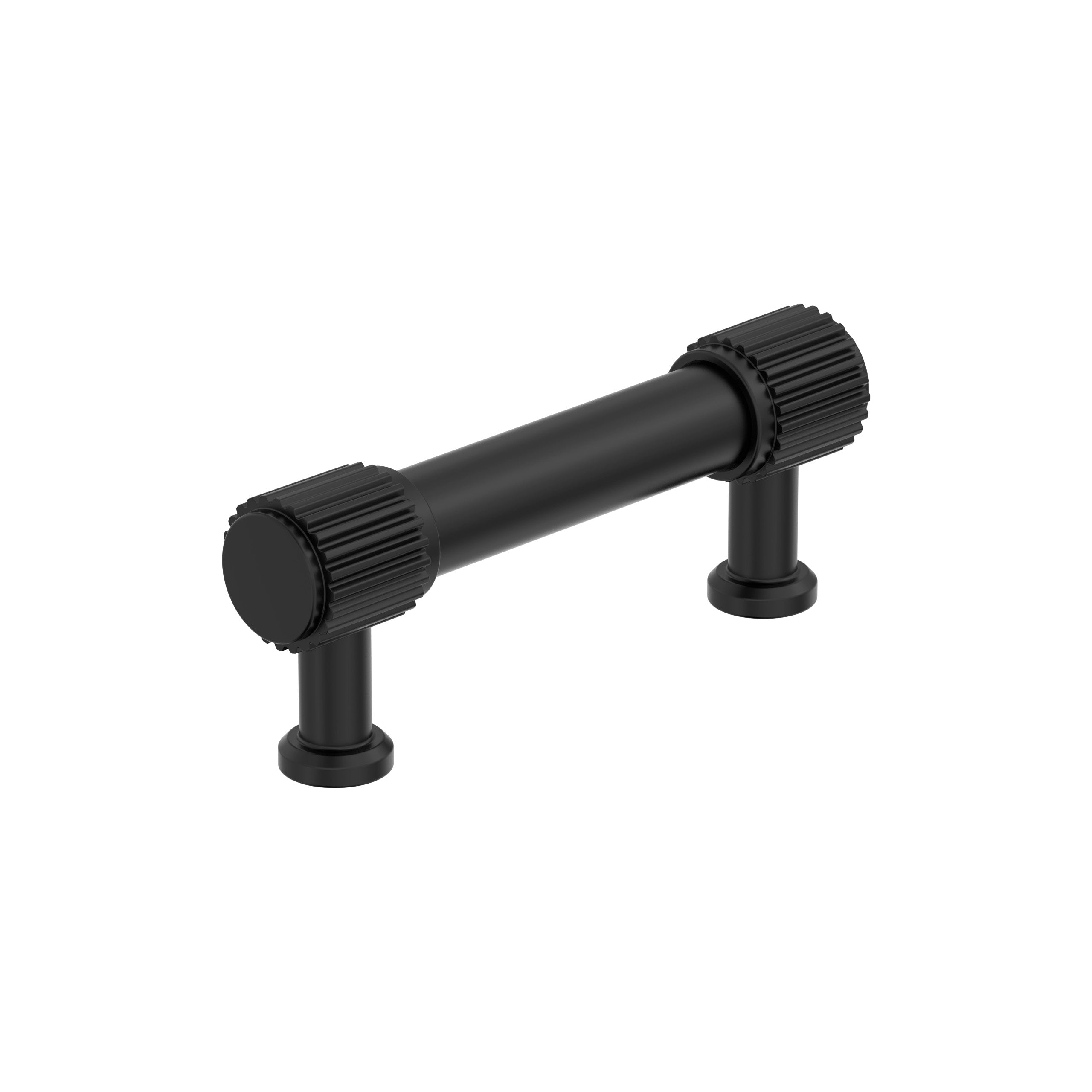 Farewind 3 inch (76mm) Center-to-Center Matte Black Cabinet Pull