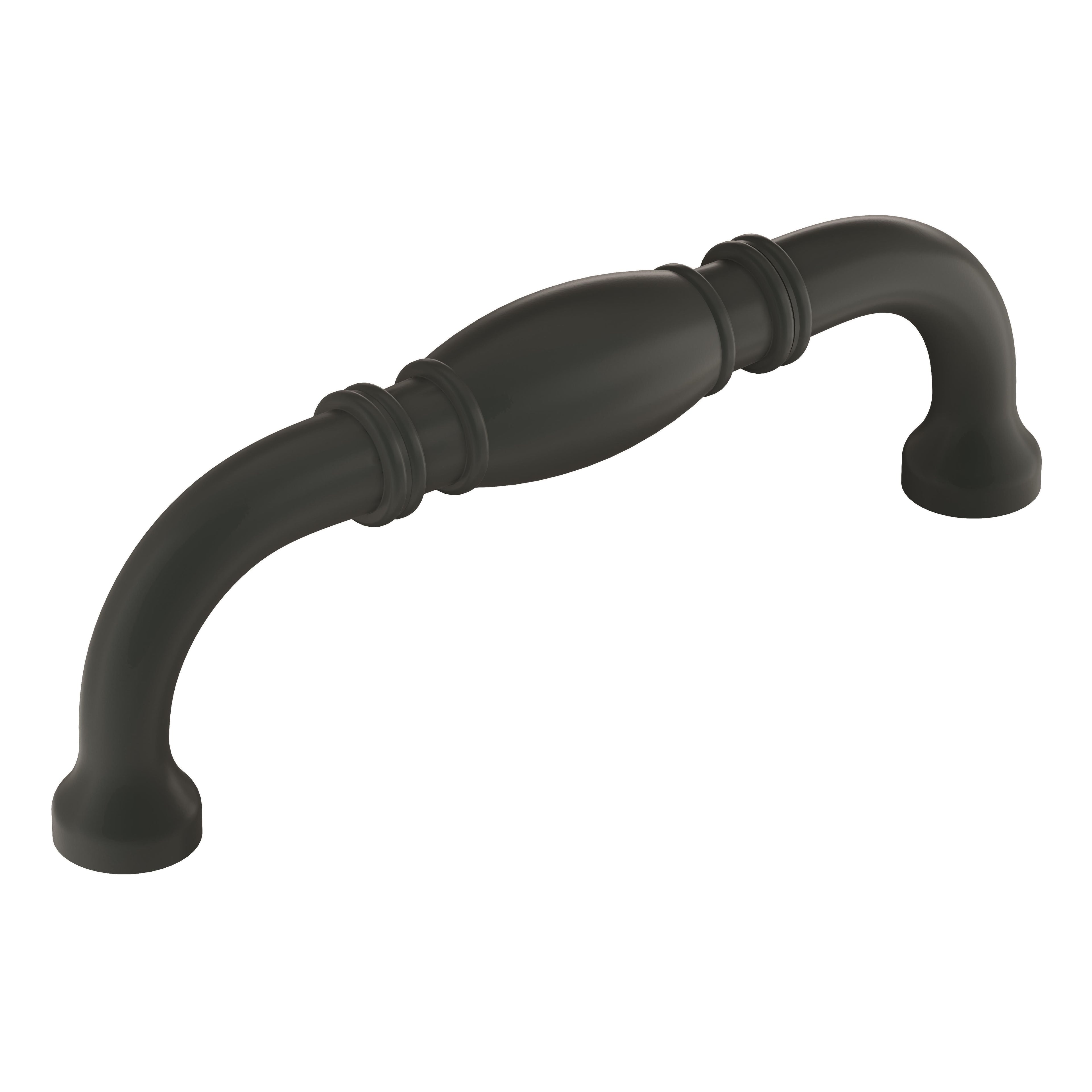 Granby 3-3/4 inch (96mm) Center-to-Center Matte Black Cabinet Pull