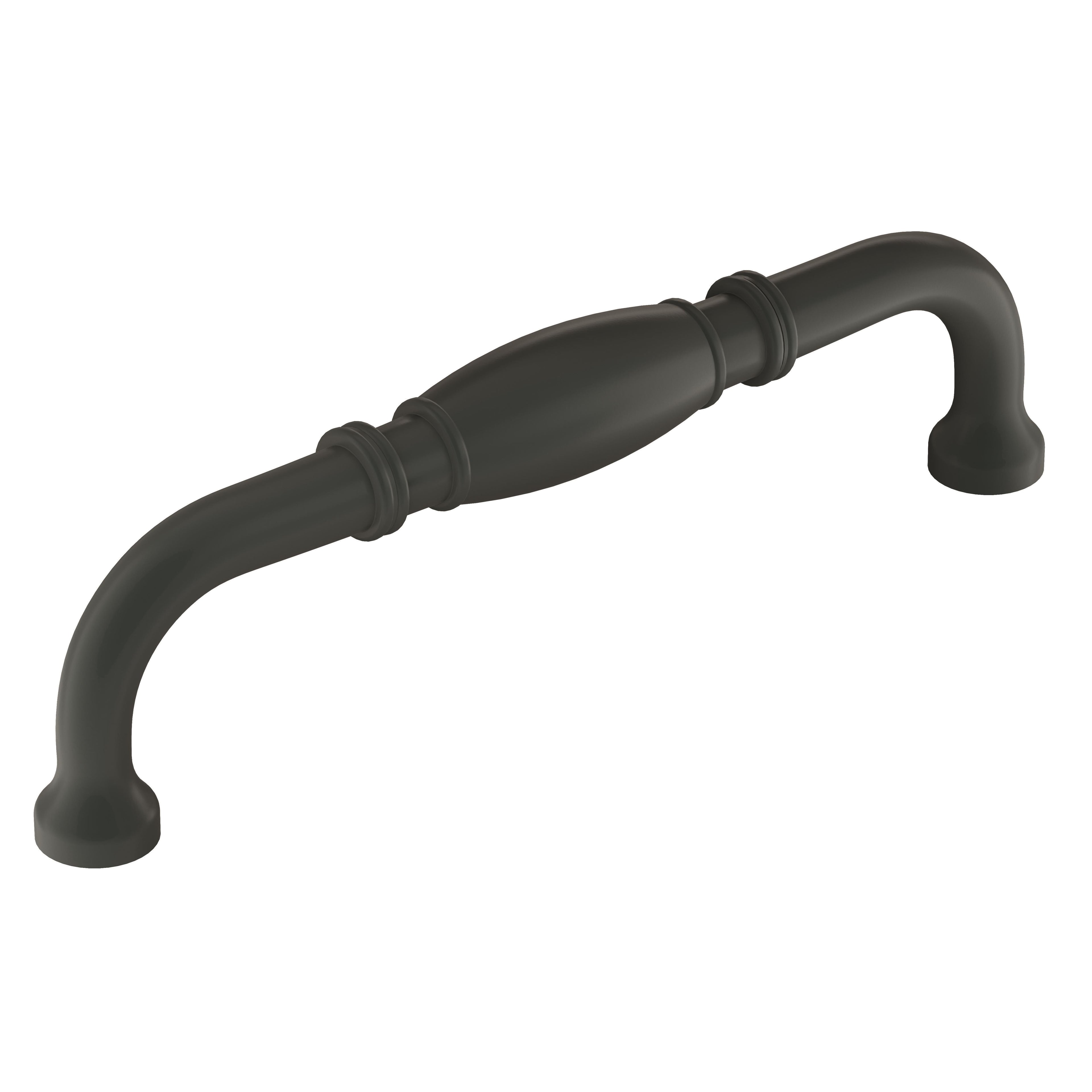 Granby 5-1/16 inch (128mm) Center-to-Center Matte Black Cabinet Pull