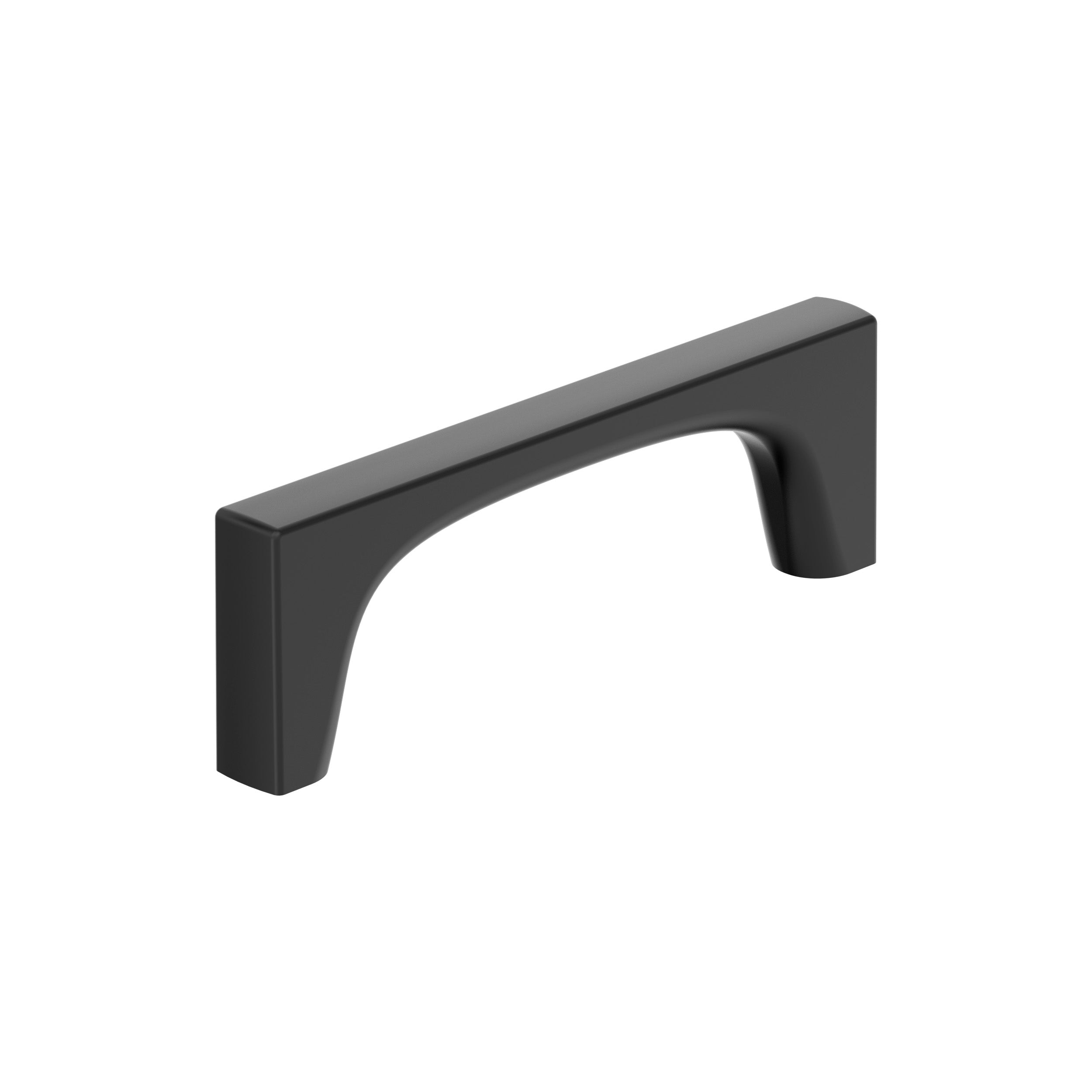 Merced 3-3/4 inch (96mm) Center-to-Center Matte Black Cabinet Pull