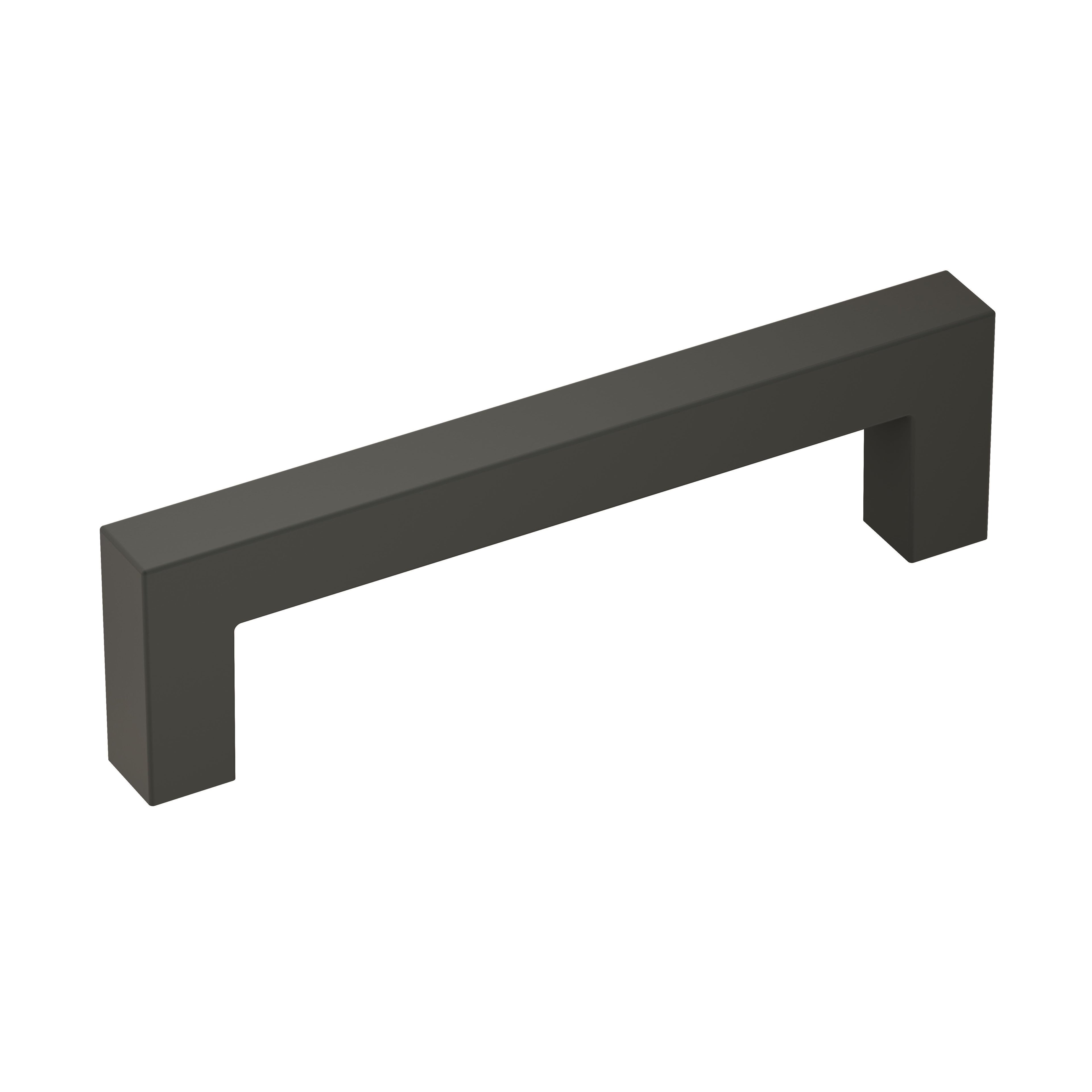 Monument 3-3/4 inch (96mm) Center-to-Center Matte Black Cabinet Pull