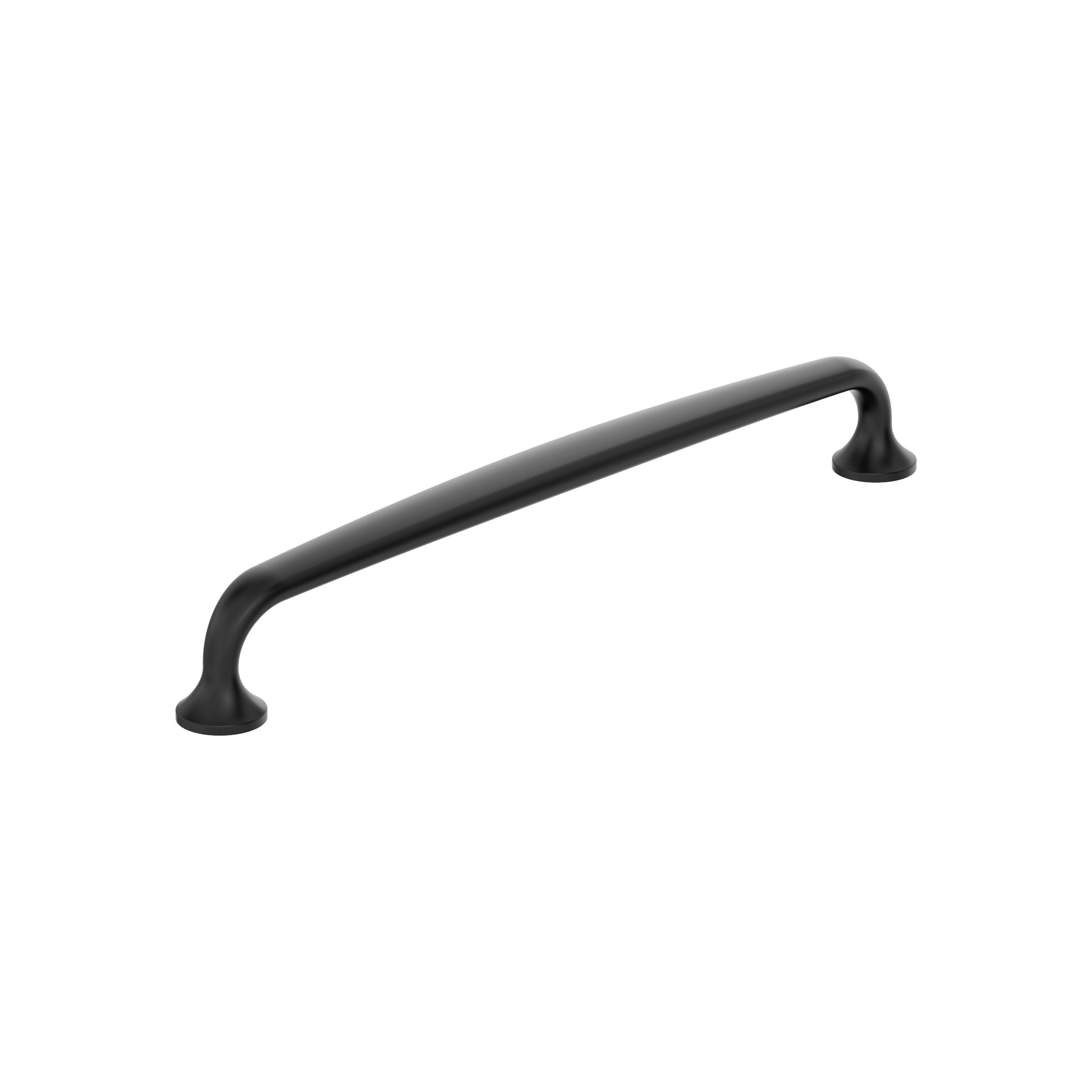 Renown 8-13/16 inch (224mm) Center-to-Center Matte Black Cabinet Pull