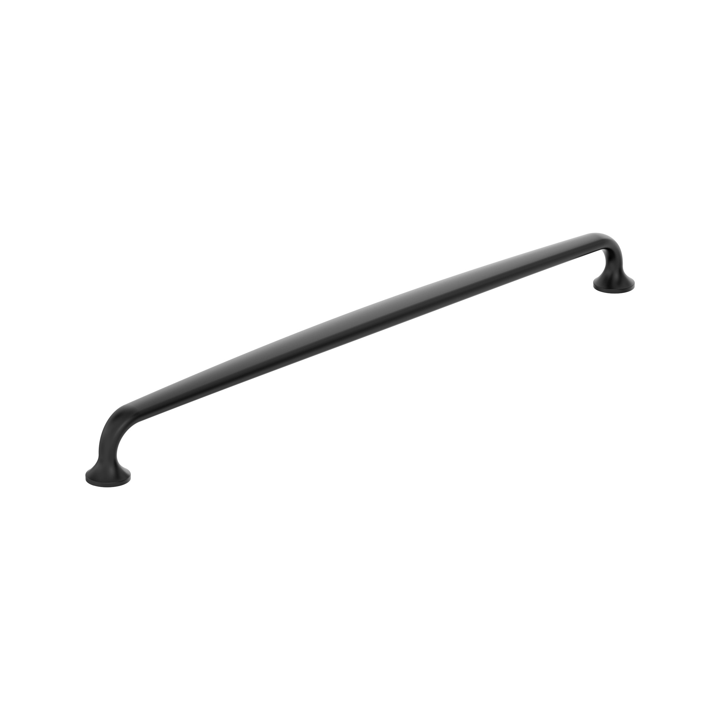 Renown 12-5/8 inch (320mm) Center-to-Center Matte Black Cabinet Pull