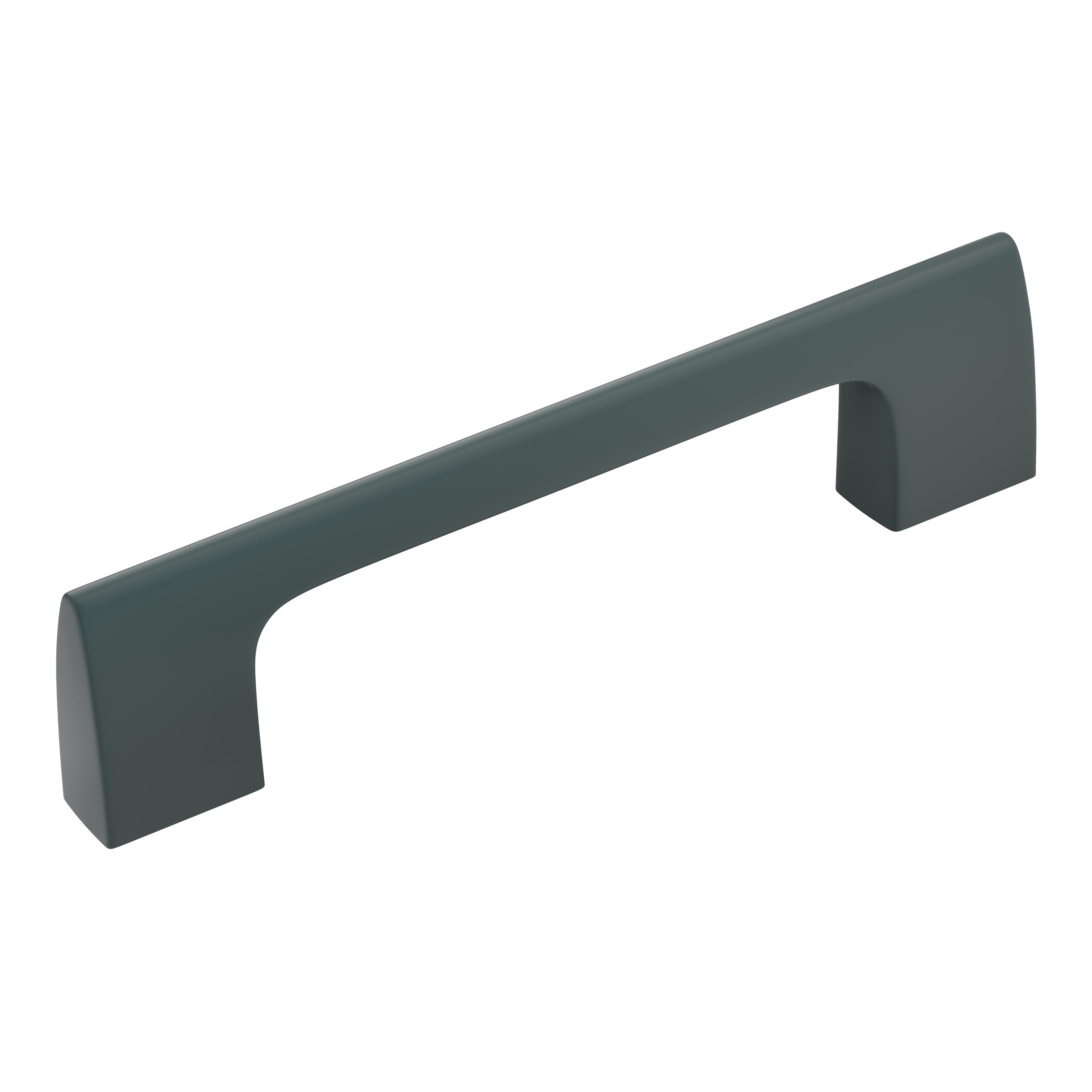 Riva 3-3/4 inch (96mm) Center-to-Center Matte Black Cabinet Pull