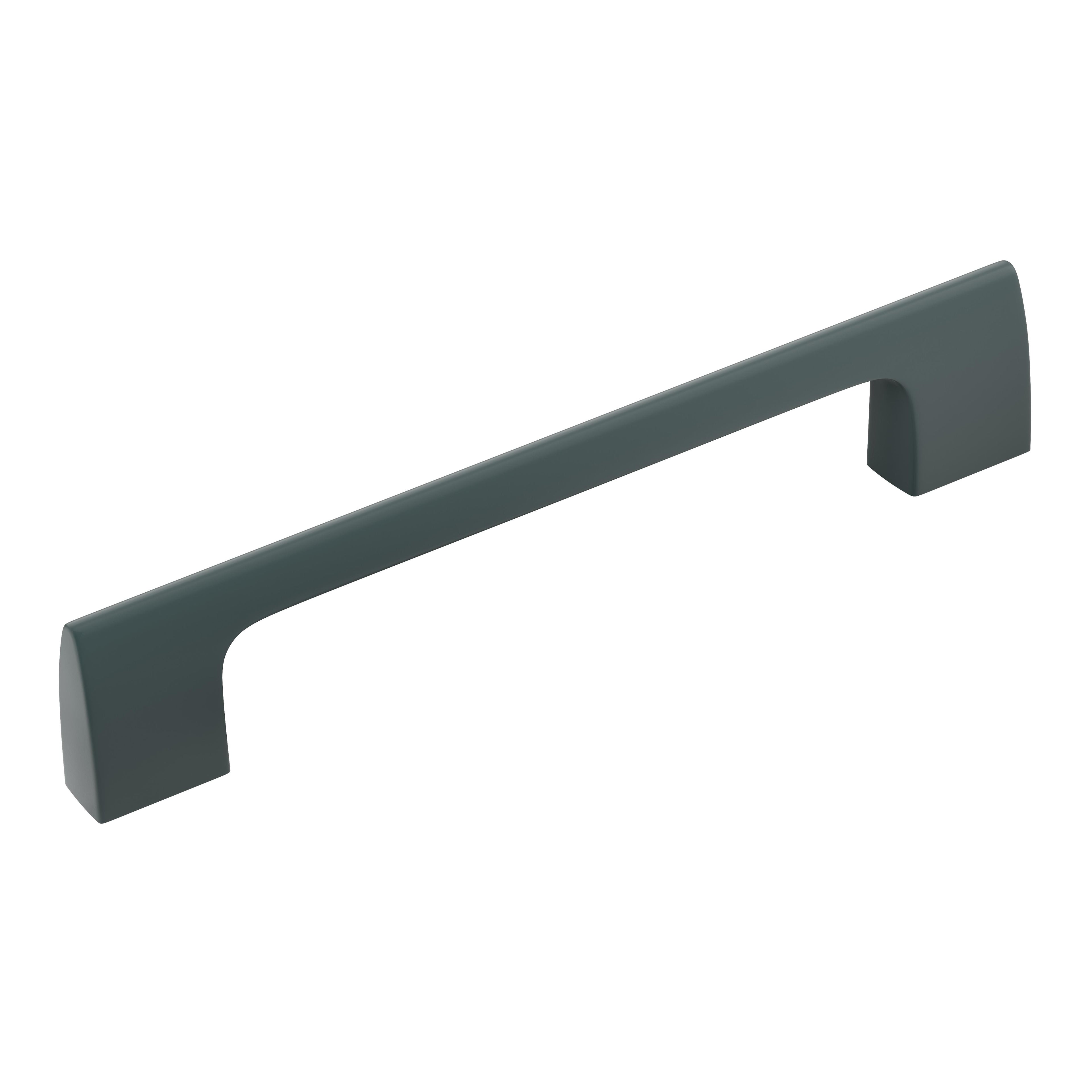 Riva 5-1/16 inch (128mm) Center-to-Center Matte Black Cabinet Pull