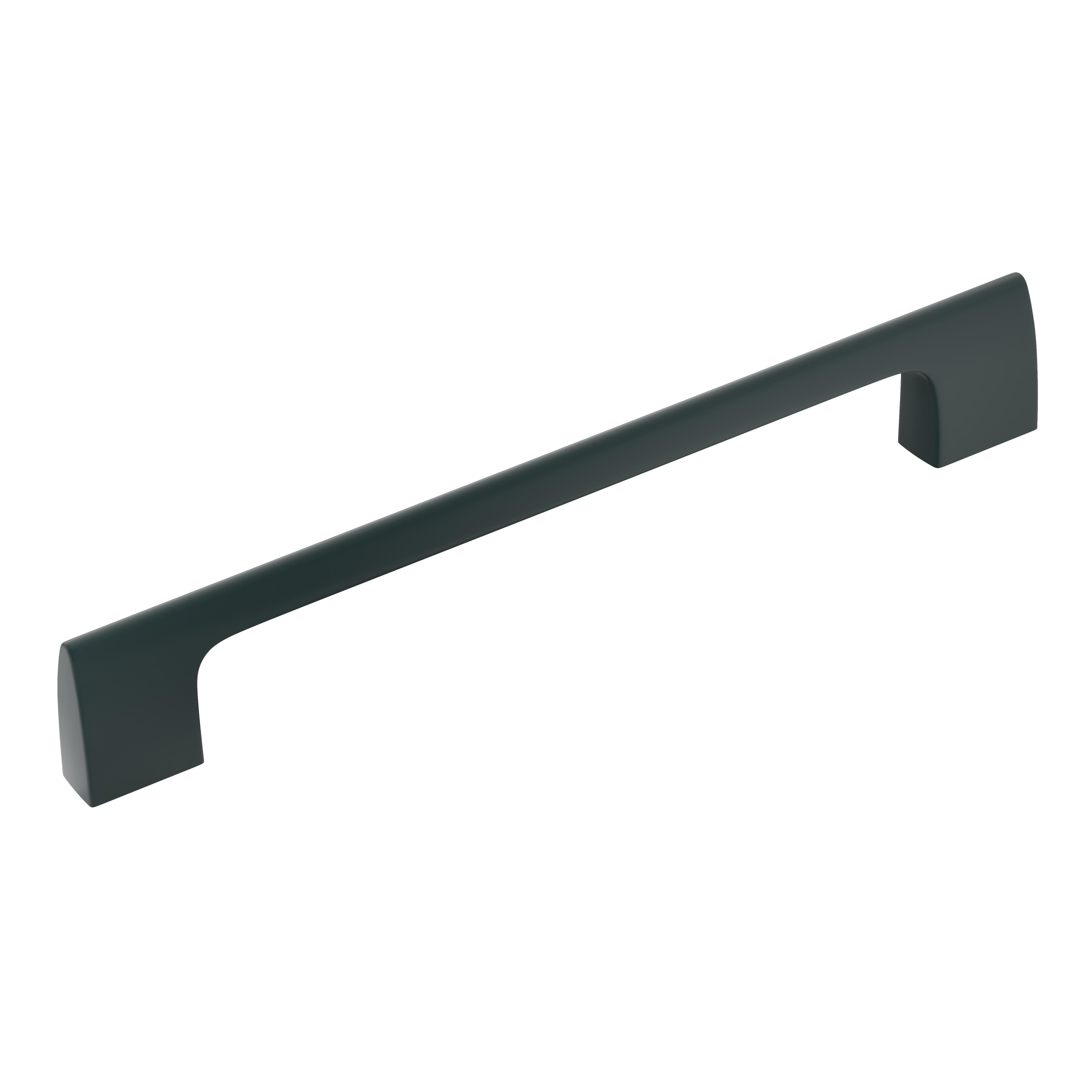 Riva 6-5/16 inch (160mm) Center-to-Center Matte Black Cabinet Pull