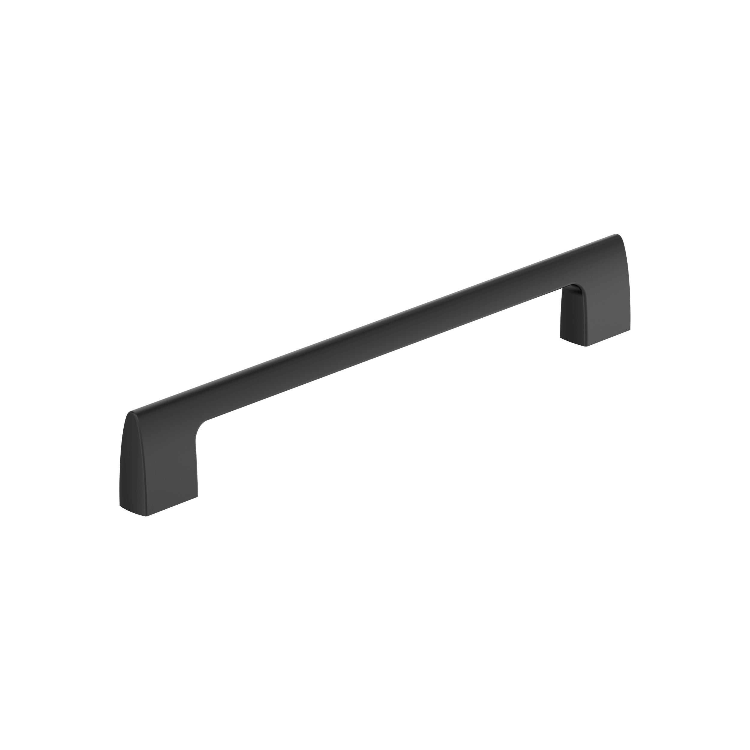 Riva 8-13/16 inch (224mm) Center-to-Center Matte Black Cabinet Pull