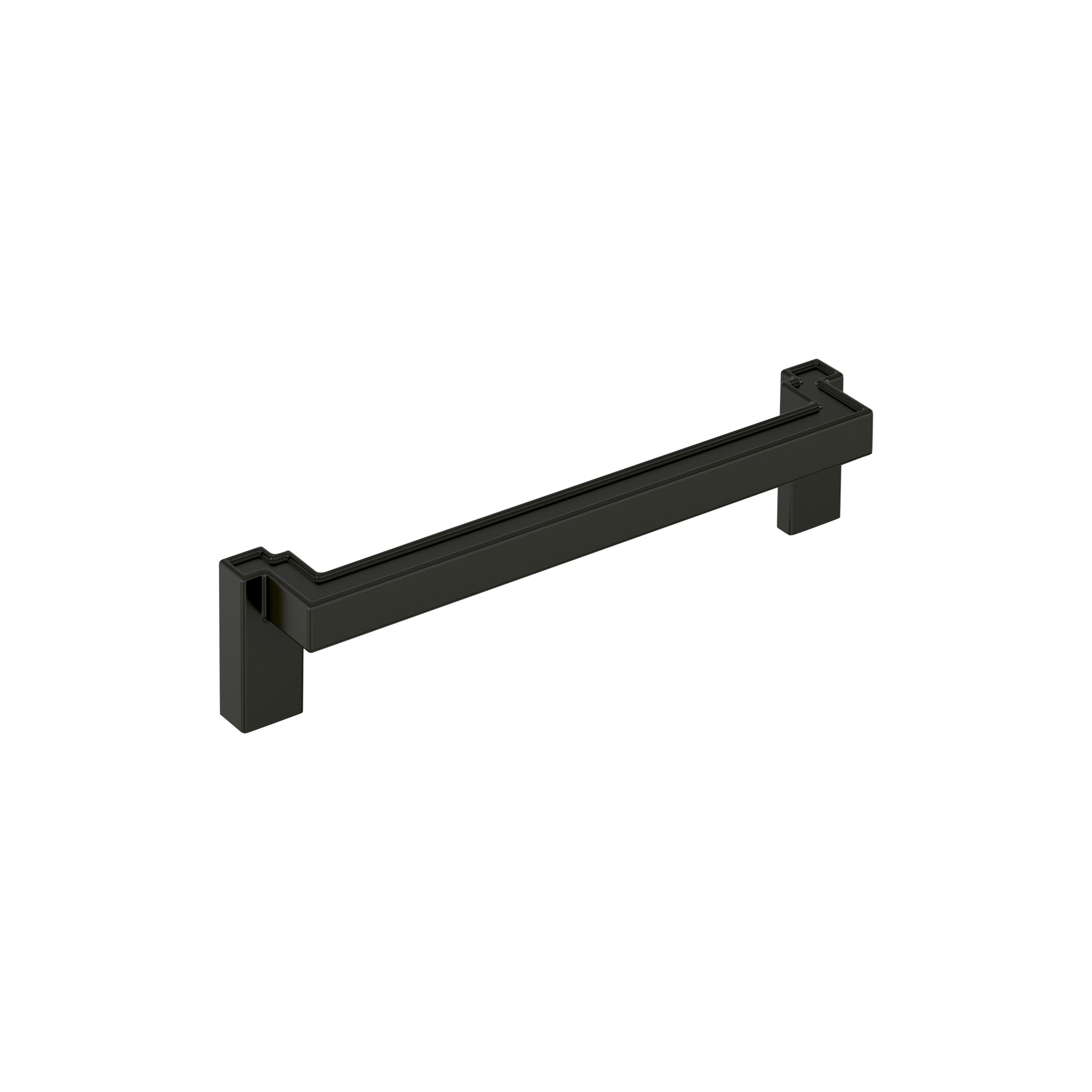 Rockhurst 6-5/16 inch (160mm) Center-to-Center Matte Black Cabinet Pull