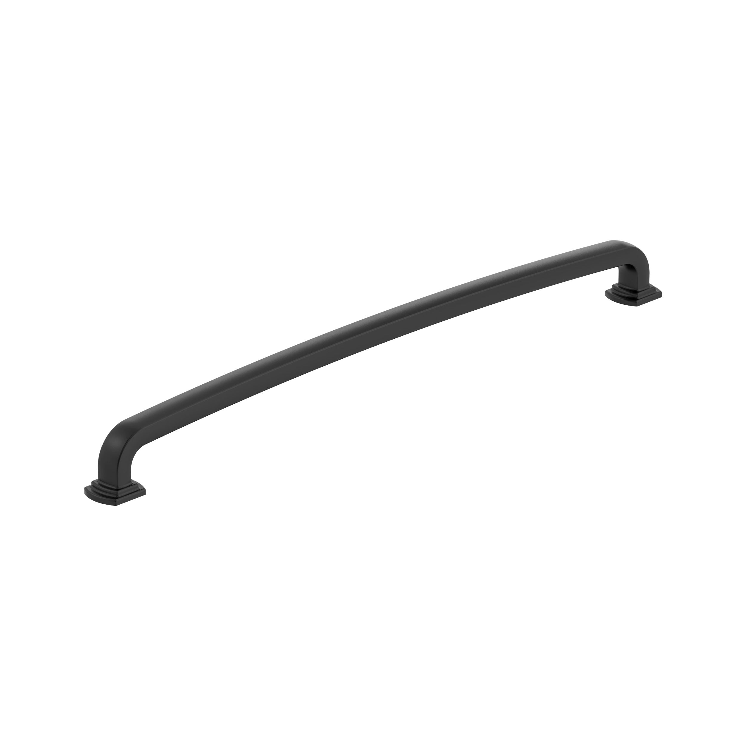 Surpass 12-5/8 inch (320mm) Center-to-Center Matte Black Cabinet Pull