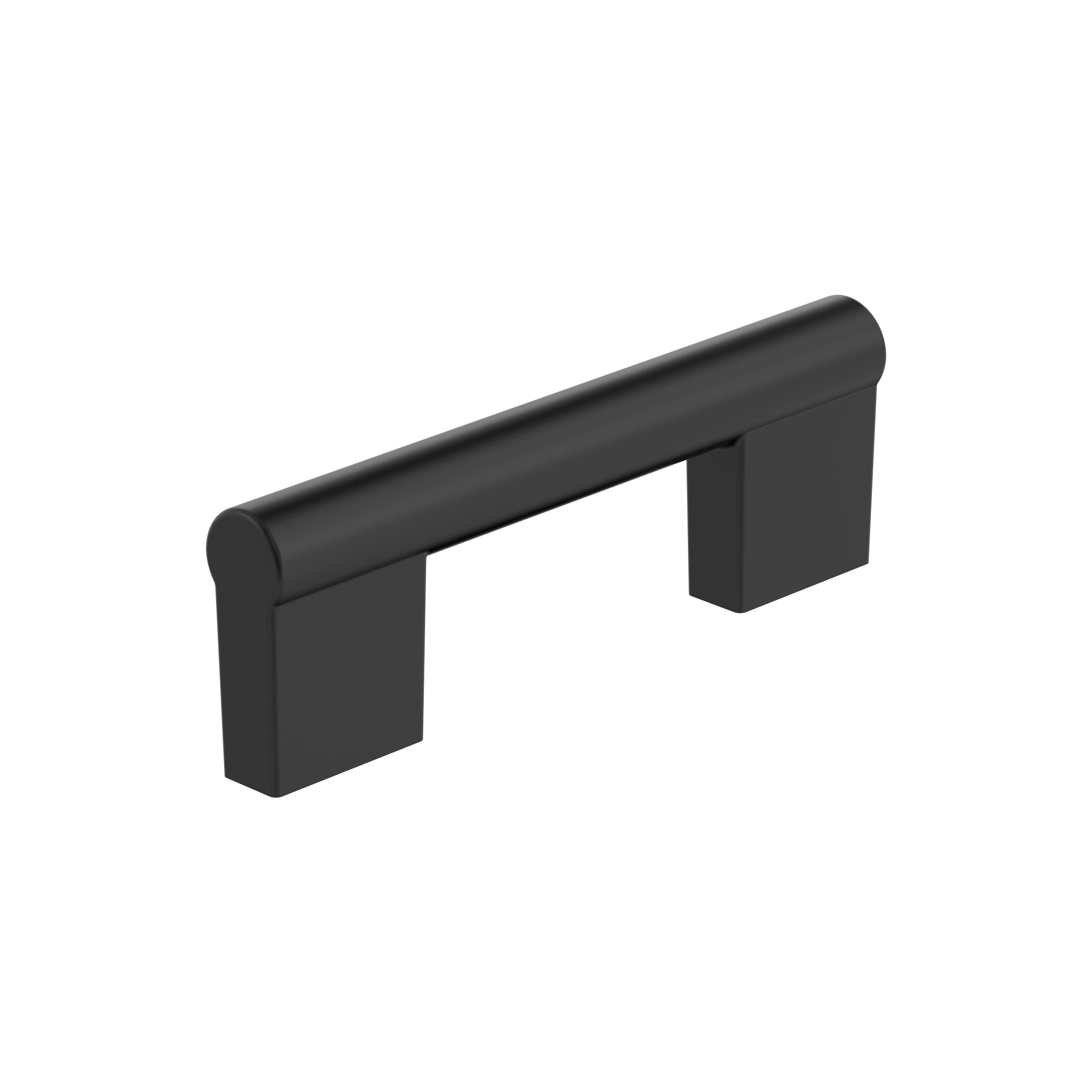 Versa 3 inch (76mm) Center-to-Center Matte Black Cabinet Pull