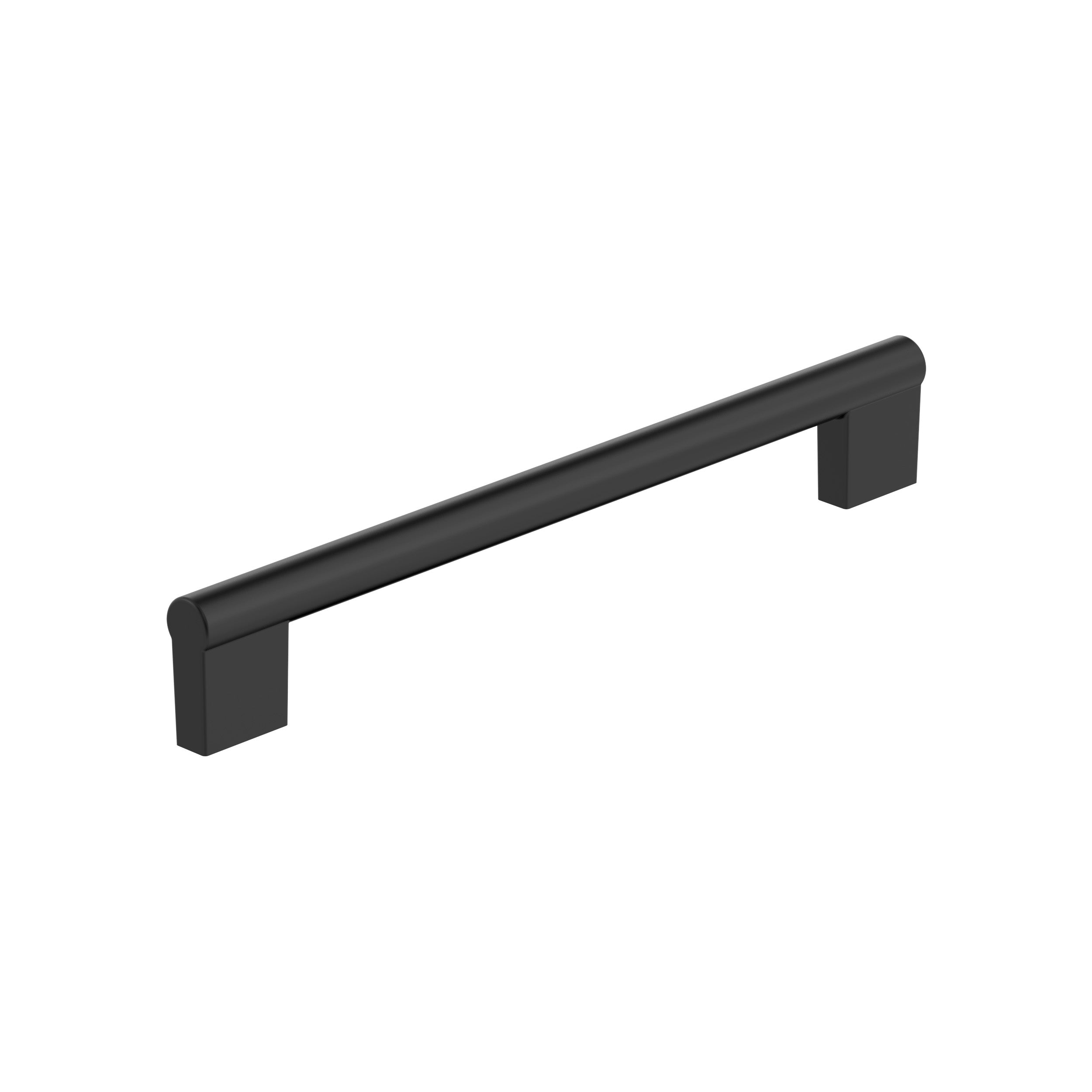 Versa 7-9/16 inch (192mm) Center-to-Center Matte Black Cabinet Pull