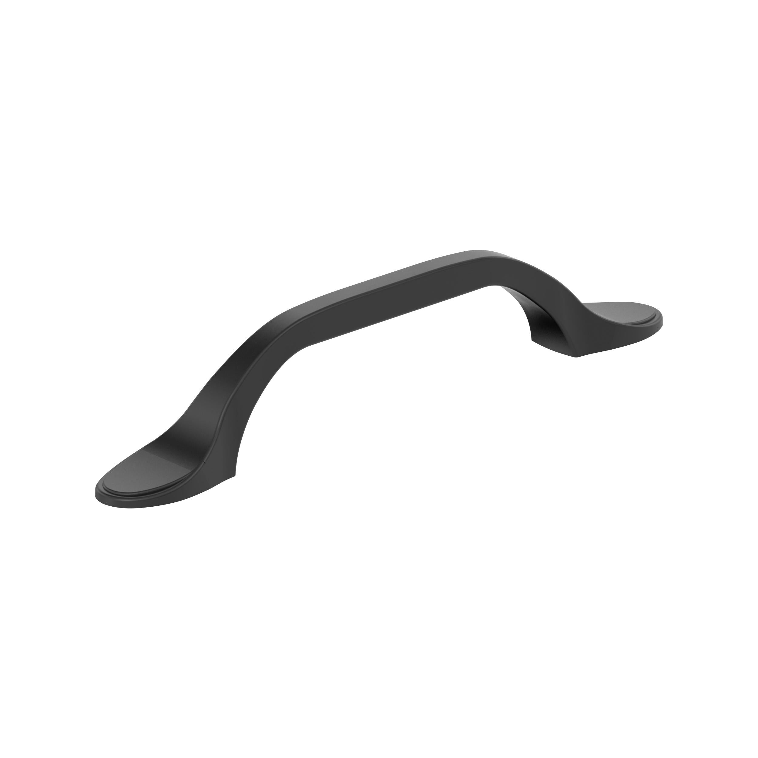 Ravino 3-3/4 inch (96mm) Center-to-Center Matte Black Cabinet Pull