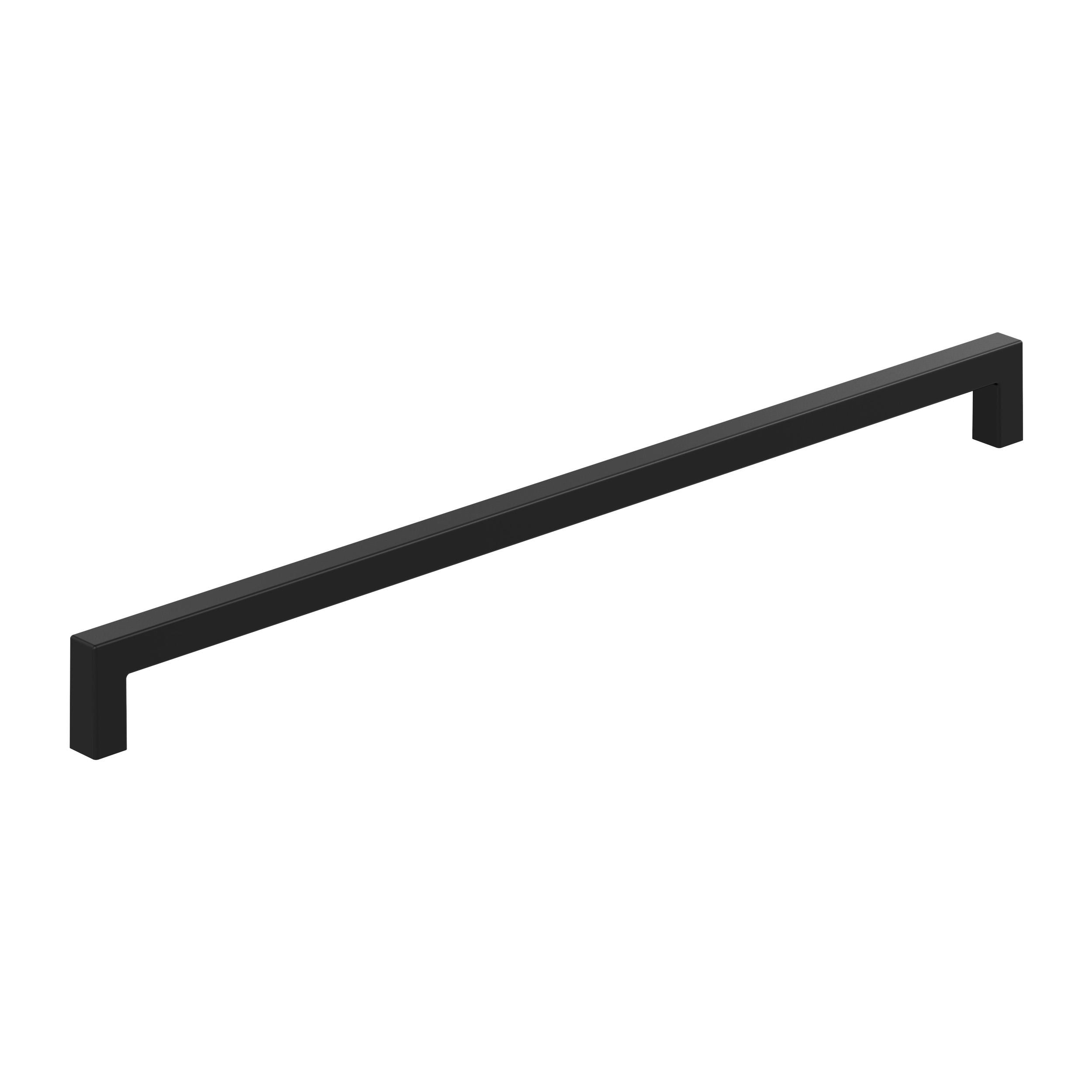 Monument 12-5/8 inch (320mm) Center-to-Center Matte Black Cabinet Pull