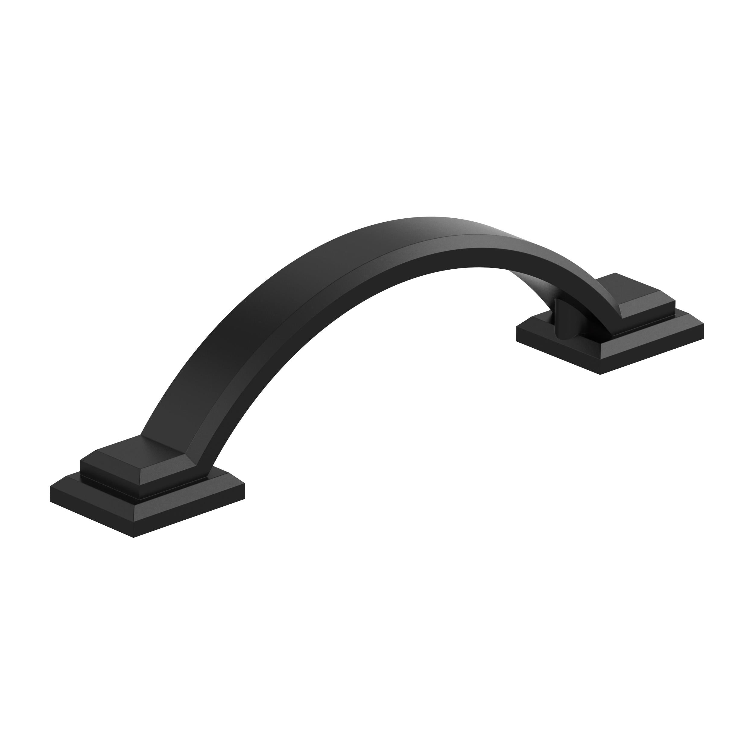 Sheffield 3 inch (76mm) Center-to-Center Matte Black Cabinet Pull