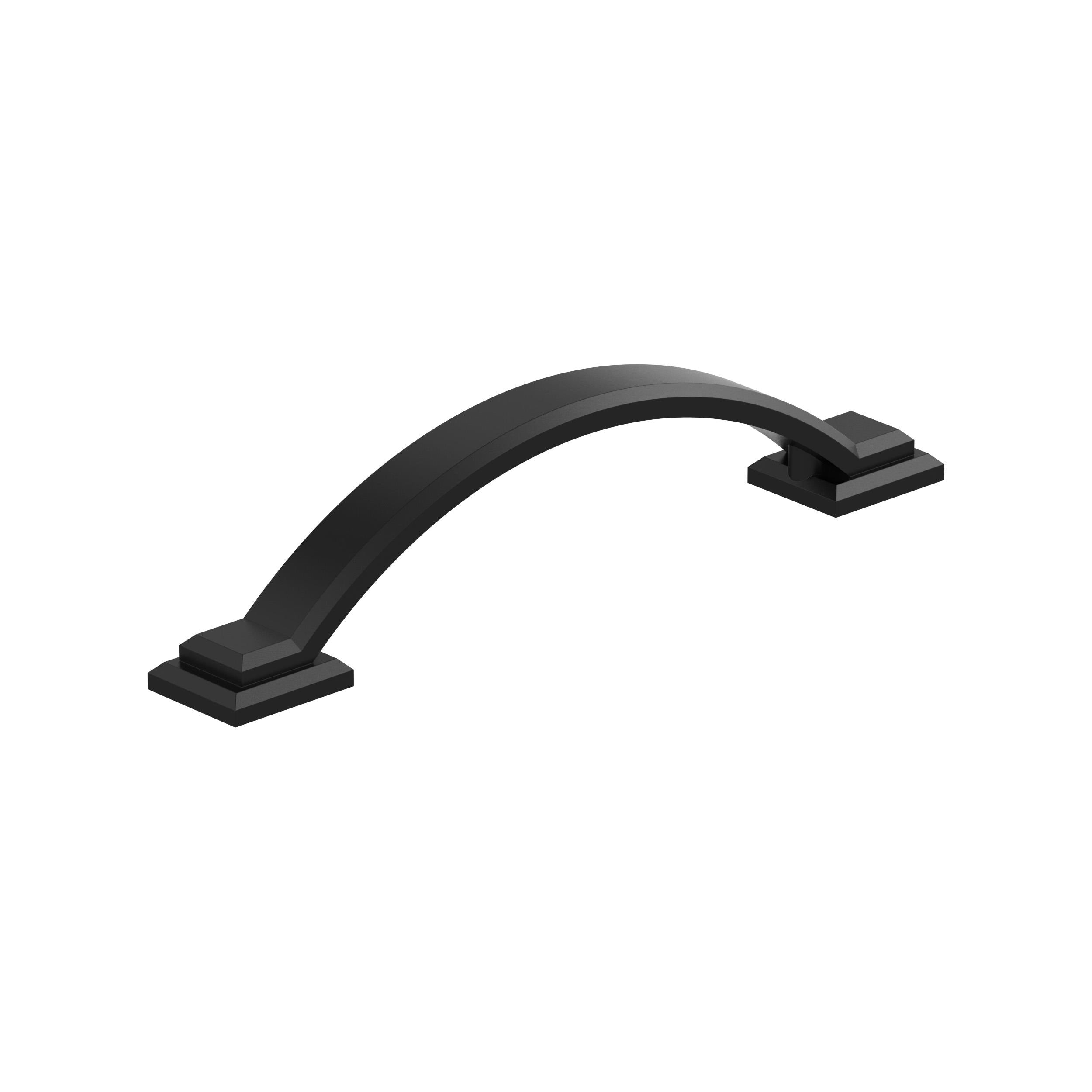 Sheffield 3-3/4 inch (96mm) Center-to-Center Matte Black Cabinet Pull