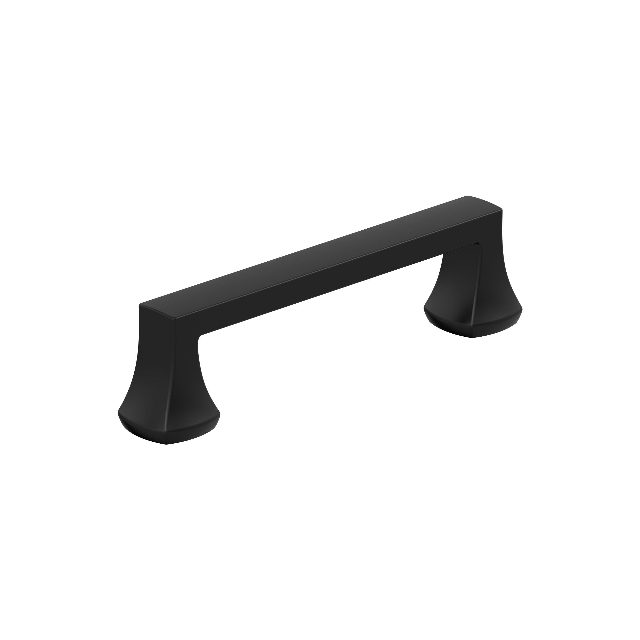 Hybridize 3-3/4 inch (96mm) Center-to-Center Matte Black Cabinet Pull