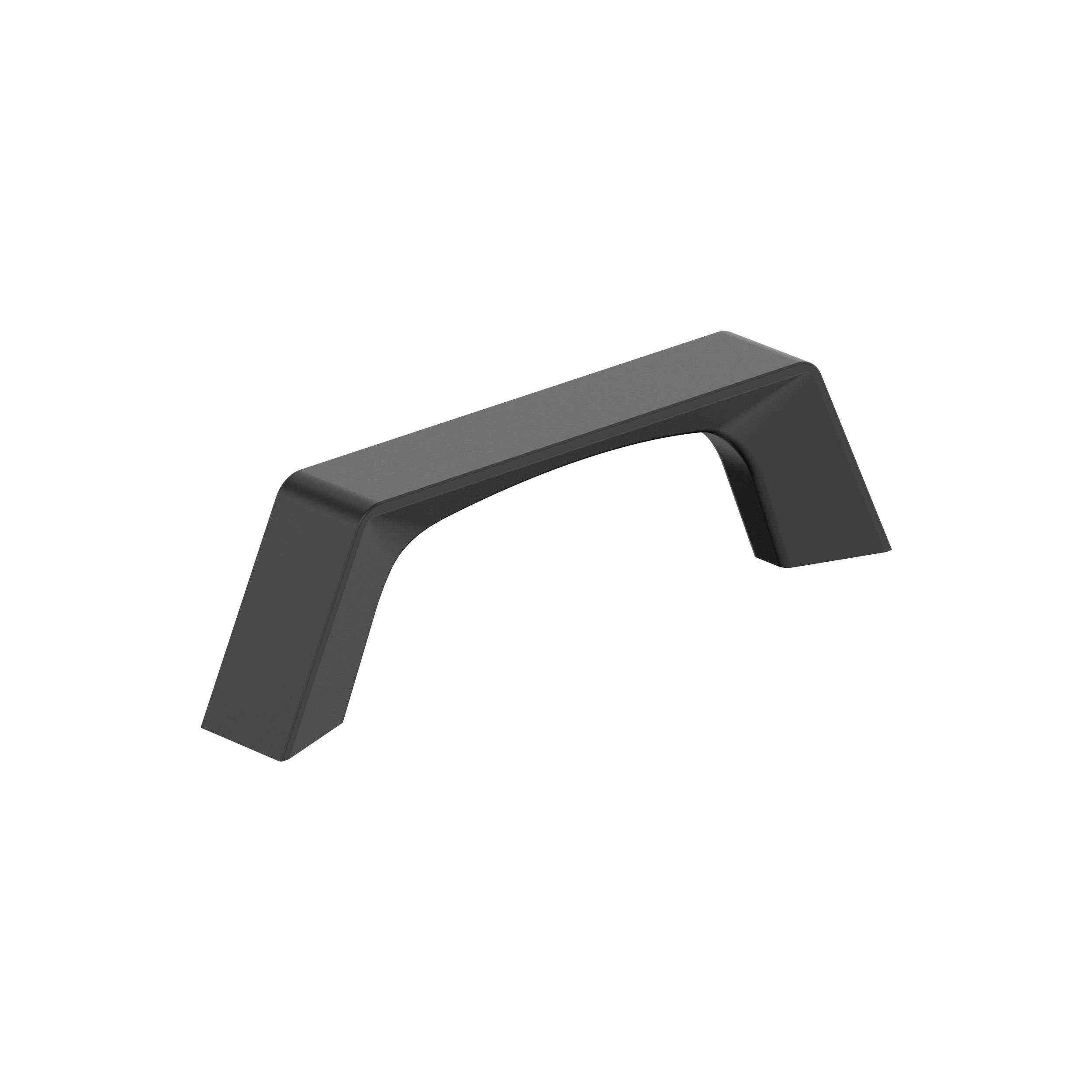 Evolve 3 inch (76mm) Center-to-Center Matte Black Cabinet Pull