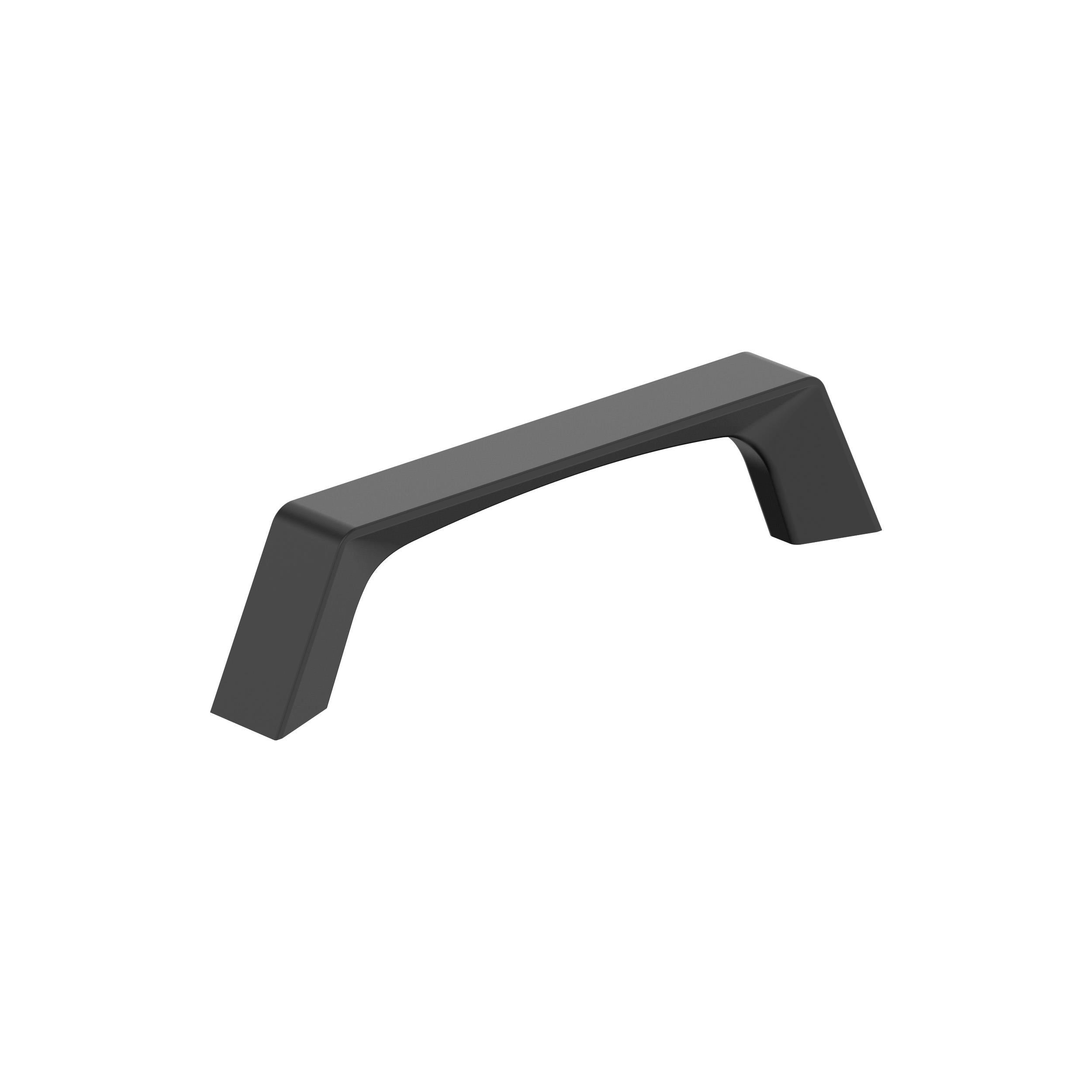 Evolve 3-3/4 inch (96mm) Center-to-Center Matte Black Cabinet Pull
