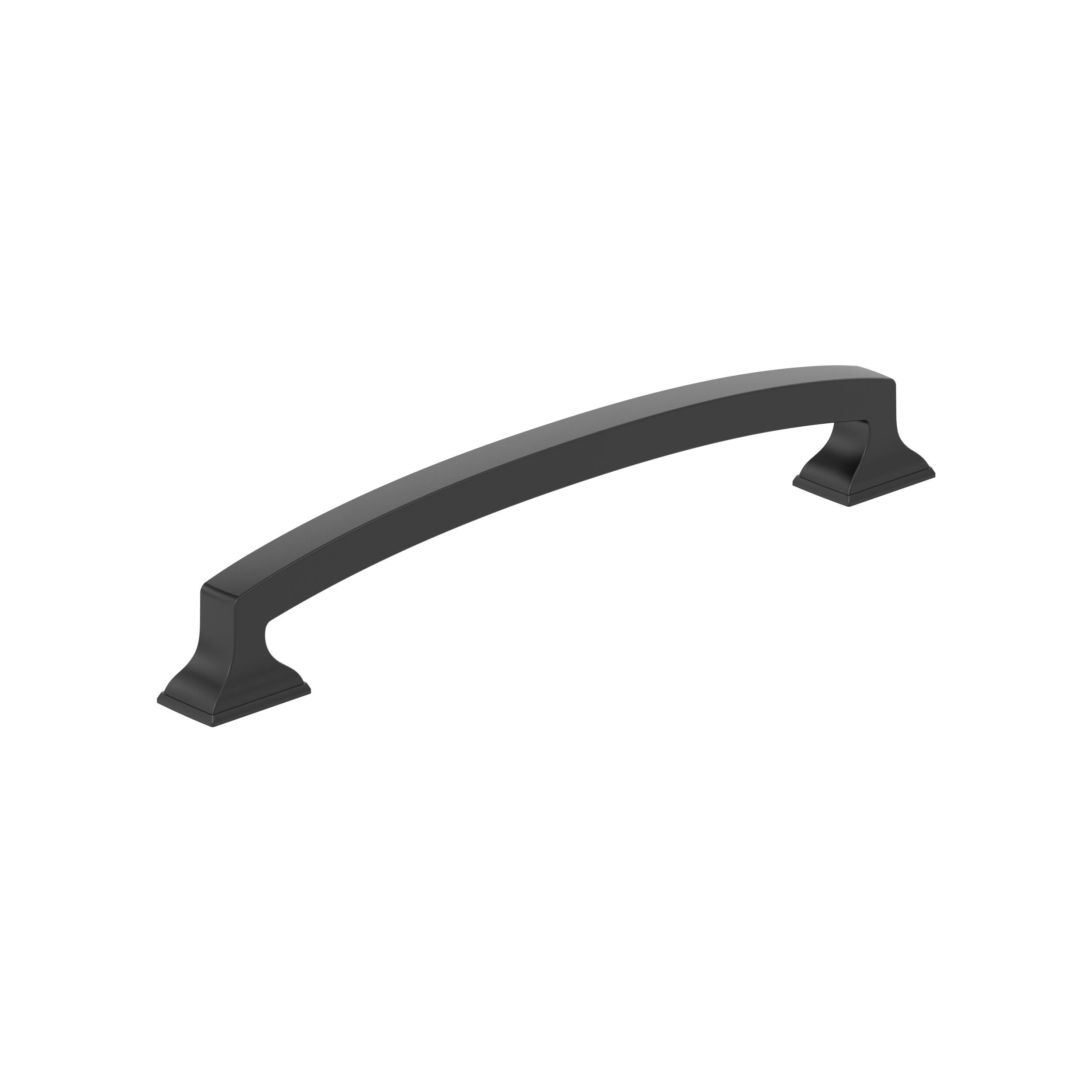 Incisive 6-5/16 inch (160mm) Center-to-Center Matte Black Cabinet Pull