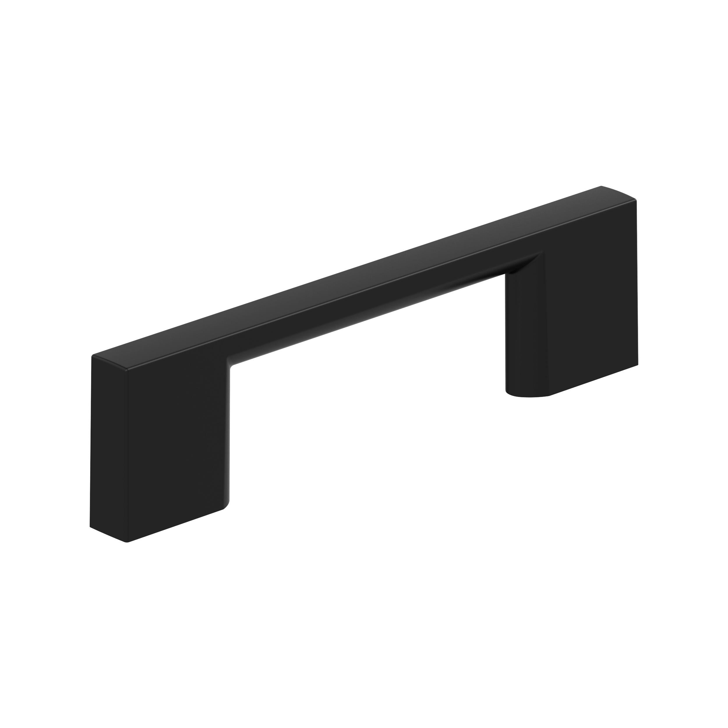Cityscape 3 inch (76mm) Center-to-Center Matte Black Cabinet Pull