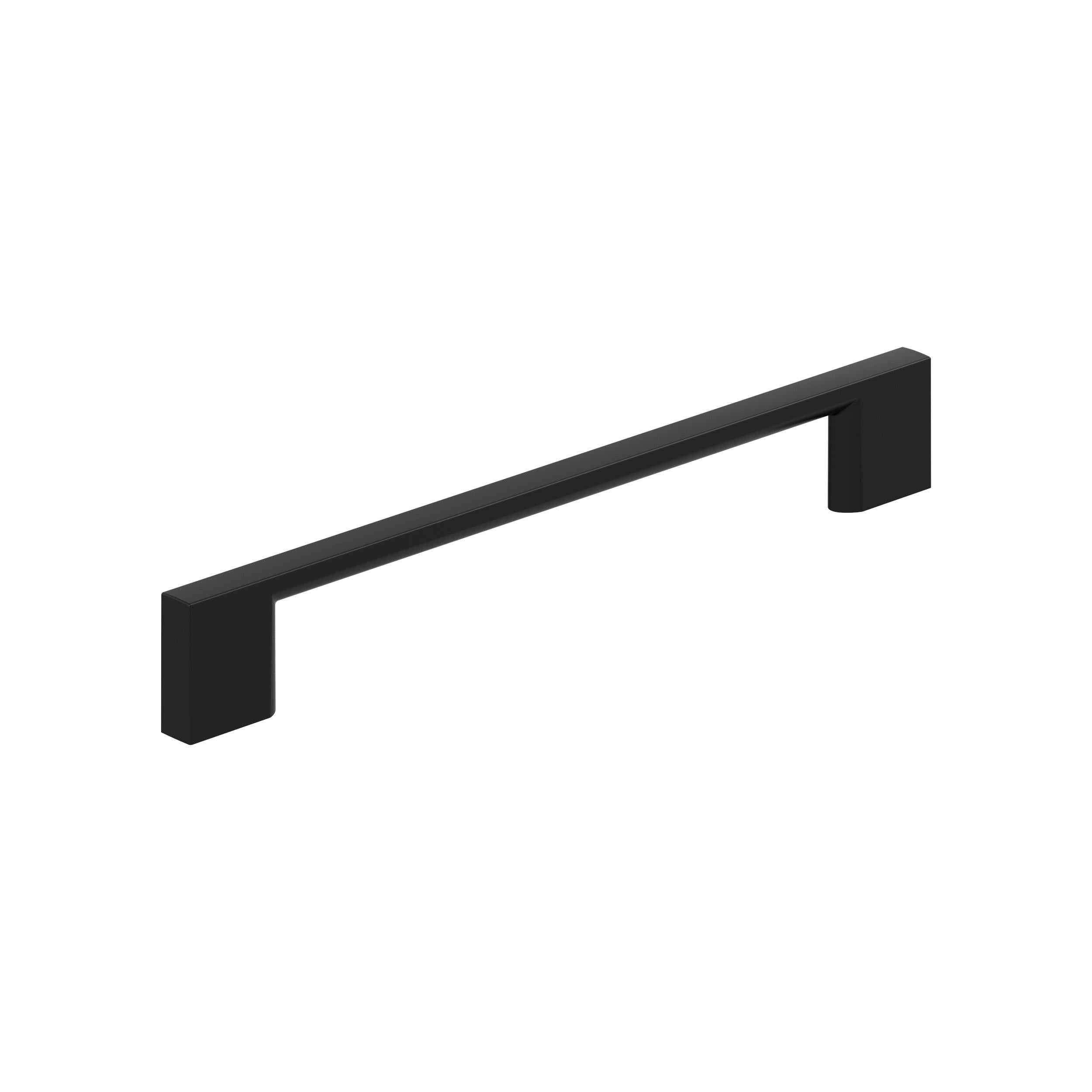 Cityscape 6-5/16 inch (160mm) Center-to-Center Matte Black Cabinet Pull