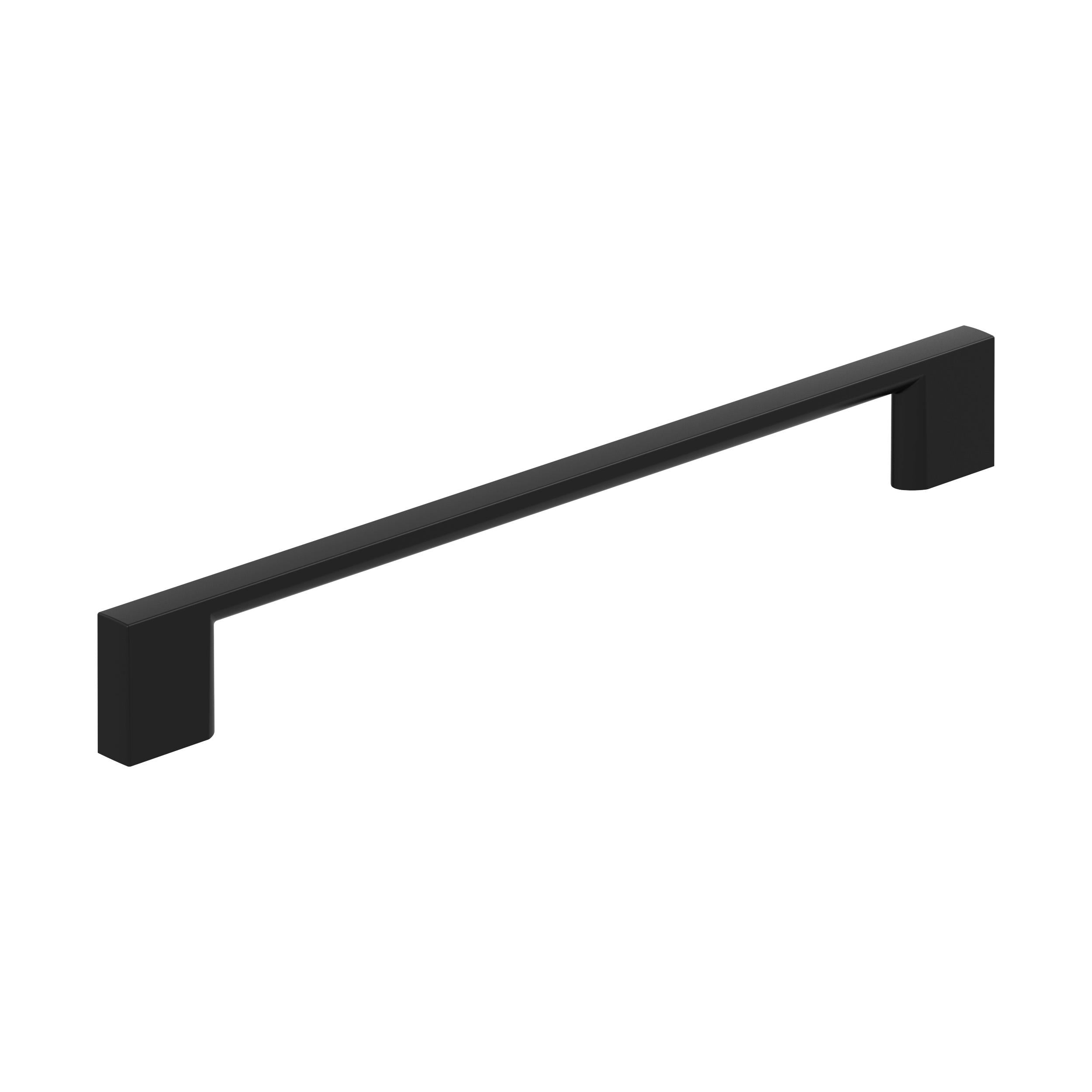 Cityscape 7-9/16 inch (192mm) Center-to-Center Matte Black Cabinet Pull