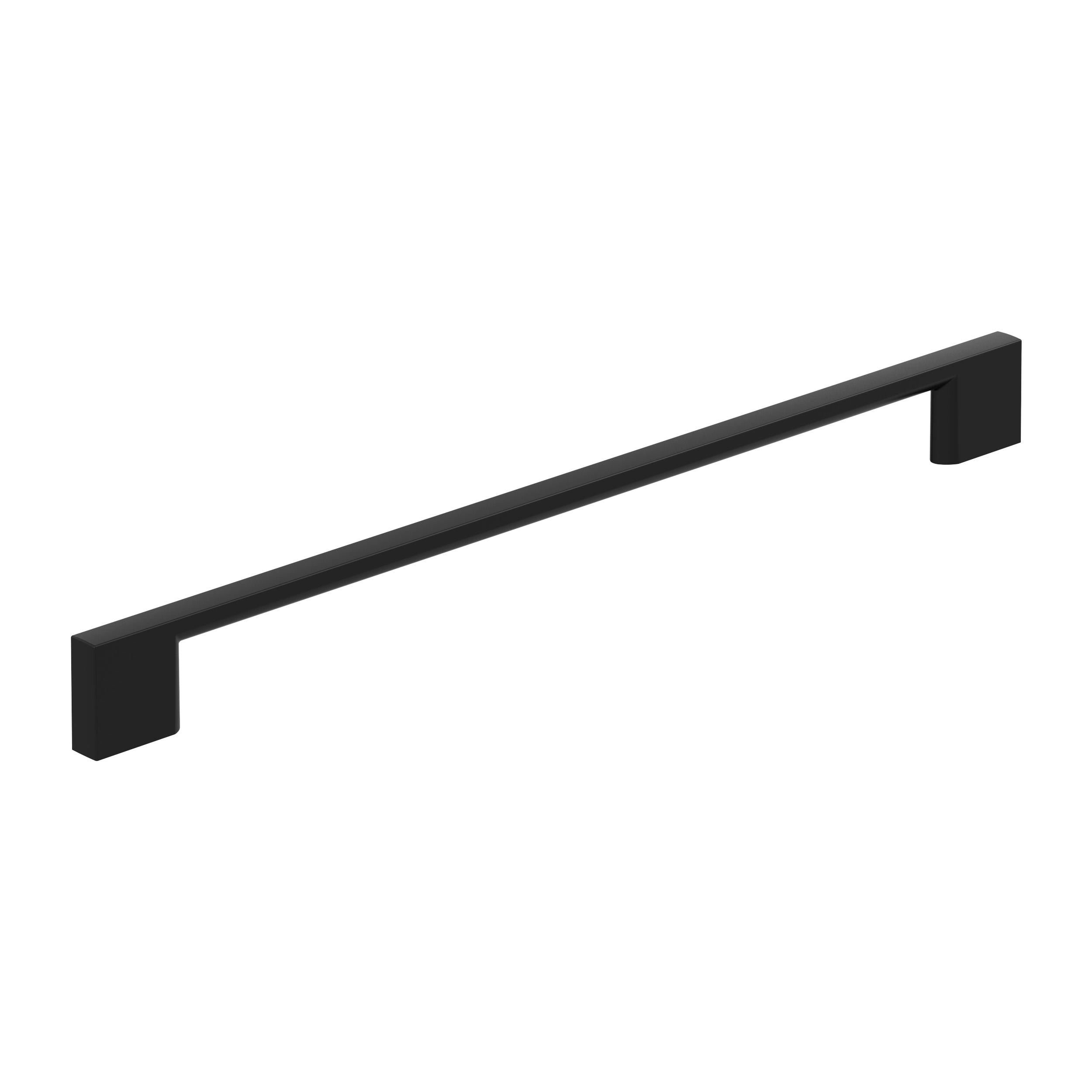 Cityscape 10-1/16 inch (256mm) Center-to-Center Matte Black Cabinet Pull