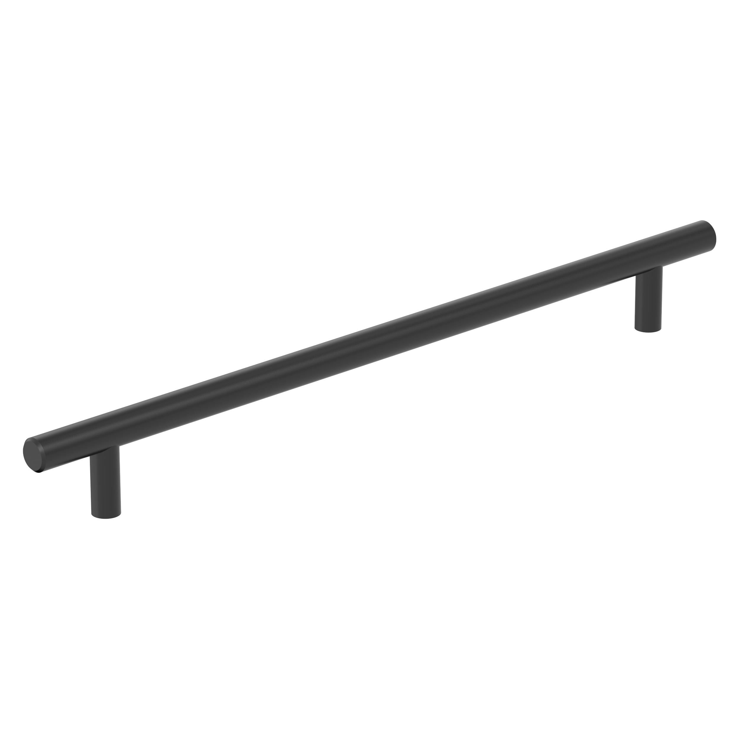 Bar Pulls Hollow 10-1/16 inch (256mm) Center-to-Center Matte Black Cabinet Pull