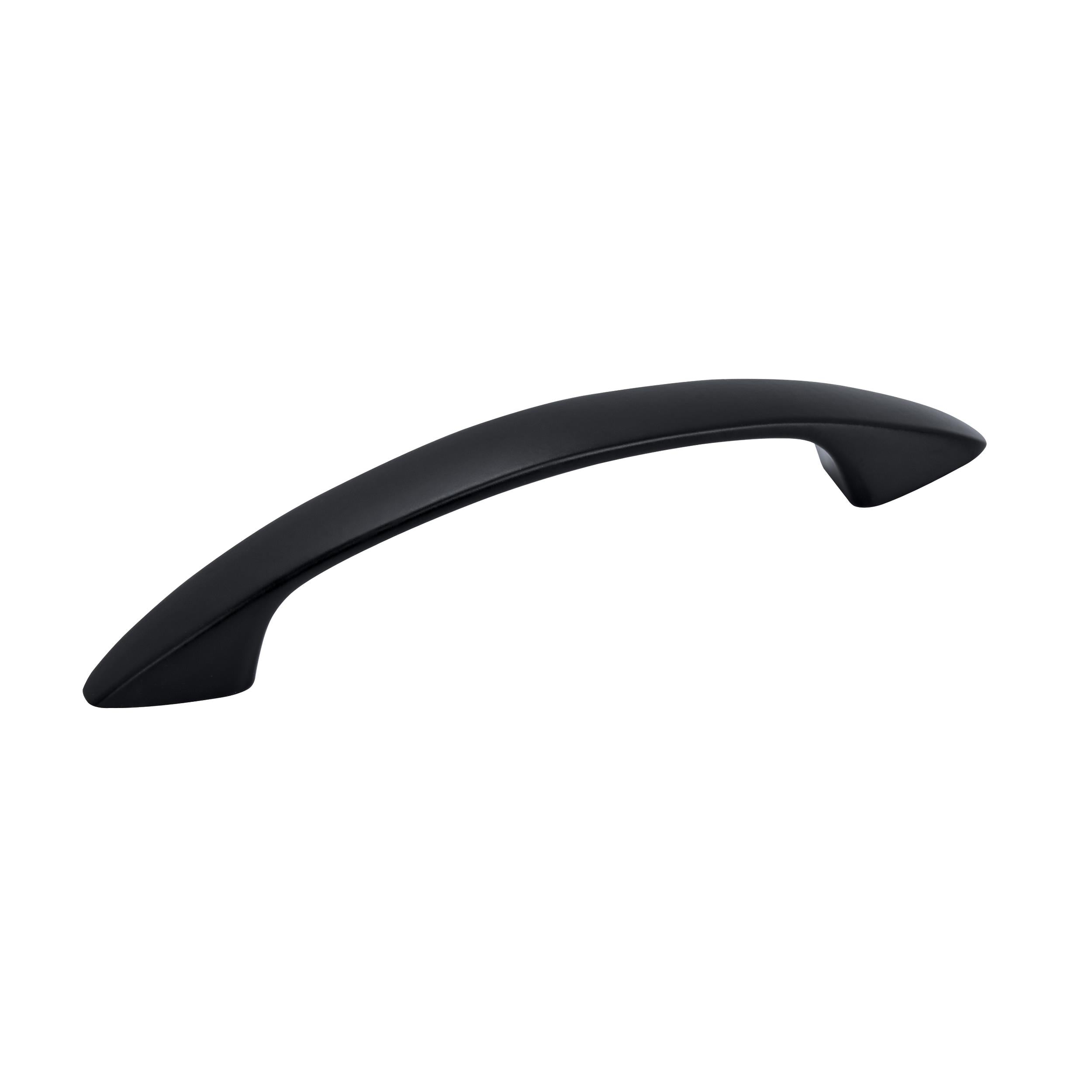 Arc 3 inch (76mm) Center-to-Center Matte Black Cabinet Pull