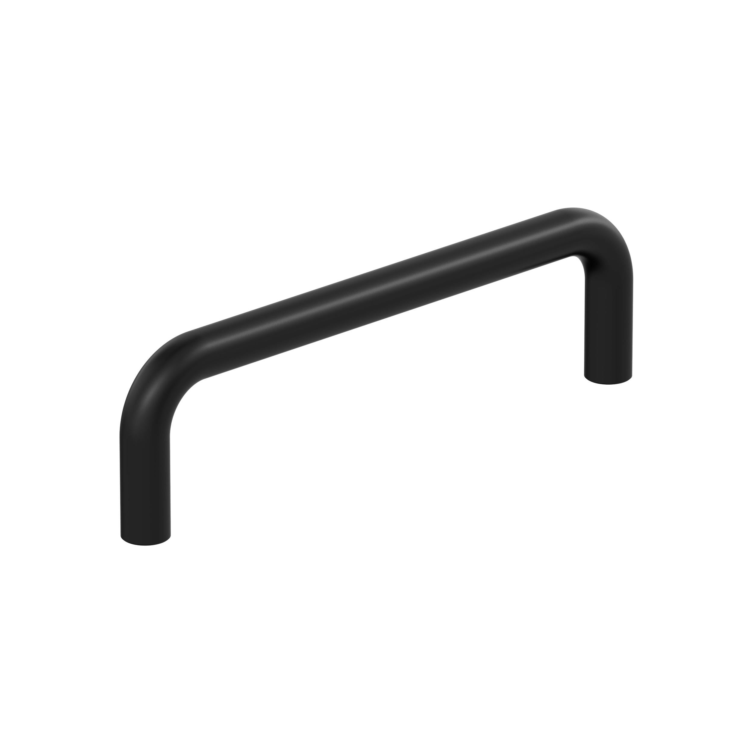 Wire Pulls 4 inch (102mm) Center-to-Center Matte Black Cabinet Pull