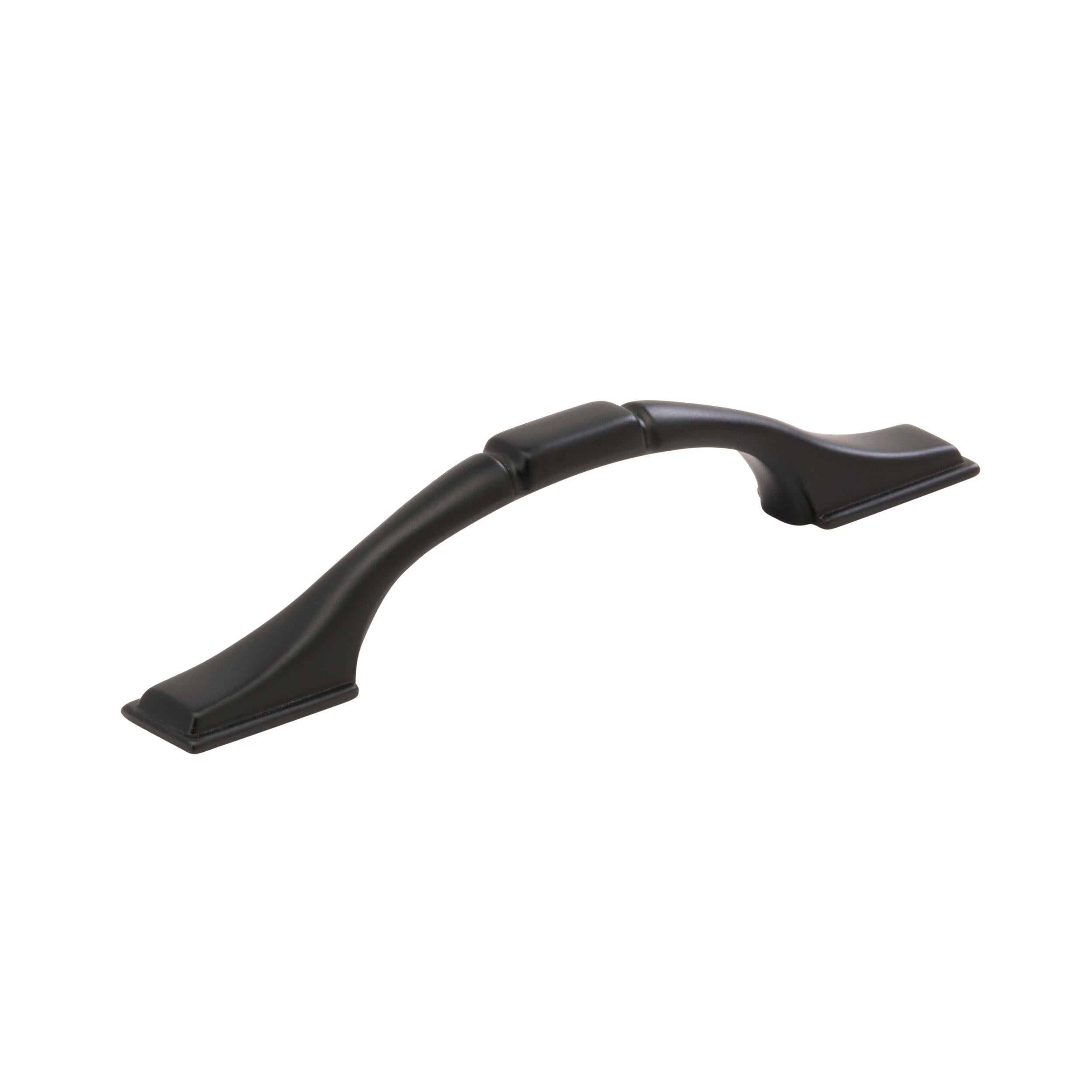Everyday Heritage 3 inch (76mm) Center-to-Center Matte Black Cabinet Pull