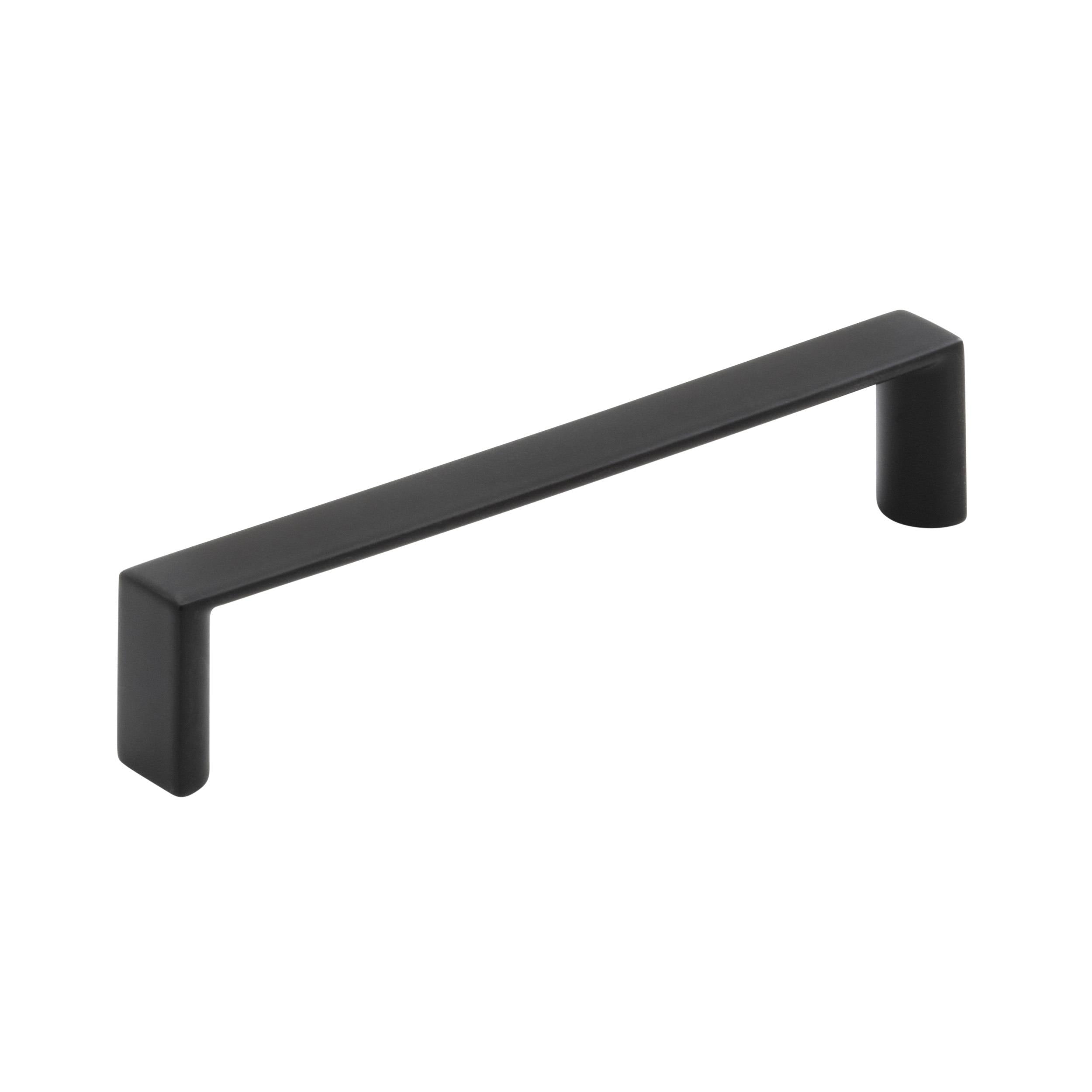 Metro 3-3/4 inch (96mm) Center-to-Center Matte Black Cabinet Pull