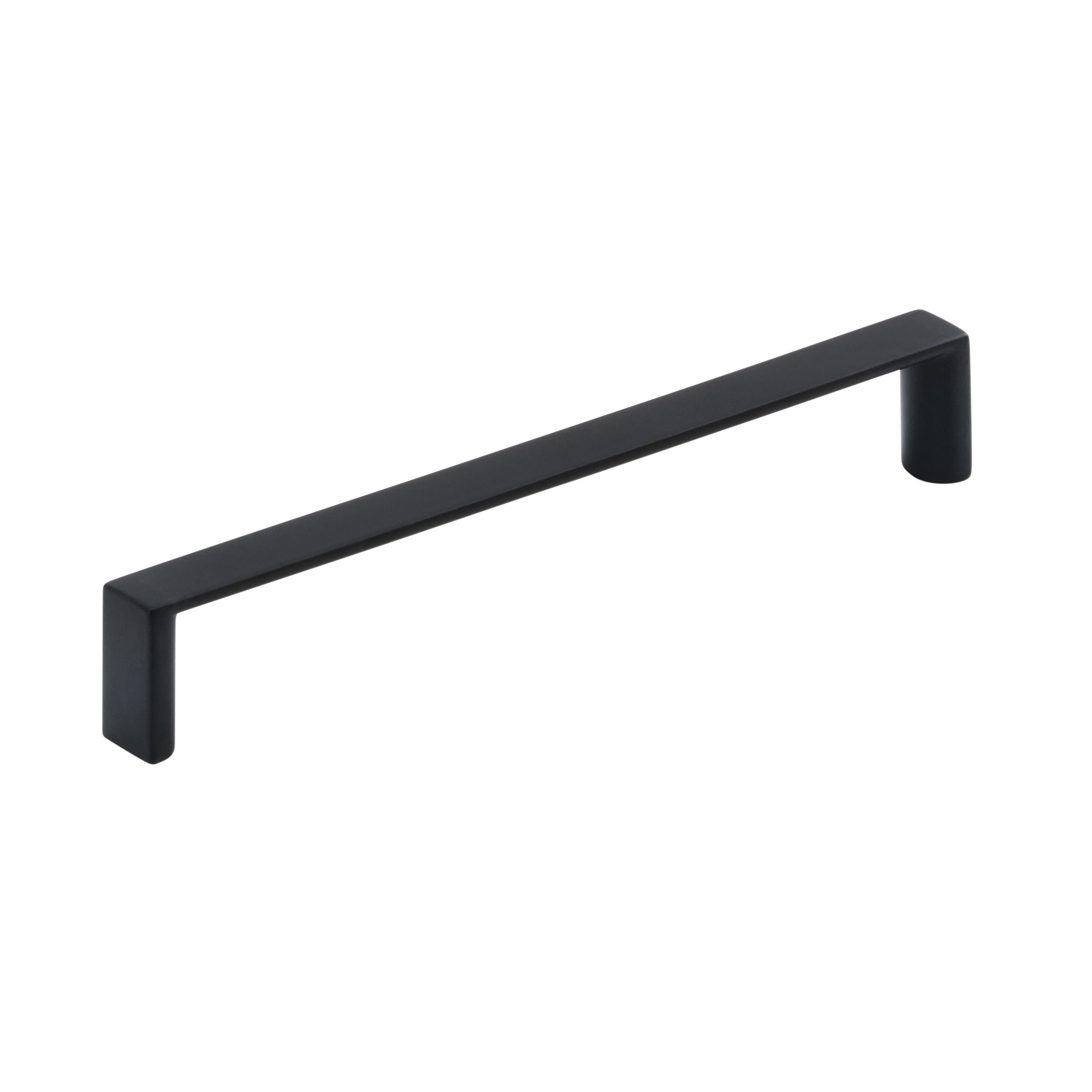 Metro 5-1/16 inch (128mm) Center-to-Center Matte Black Cabinet Pull