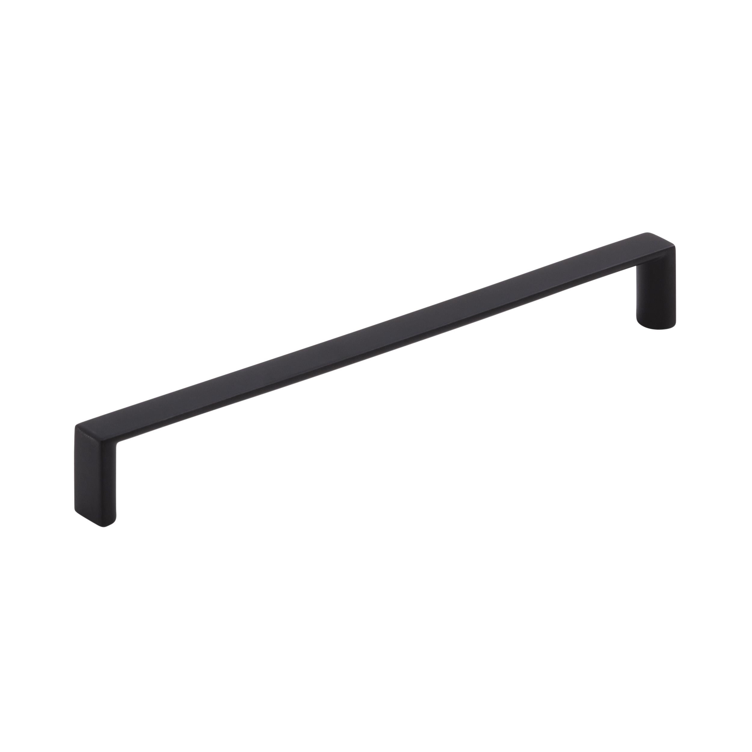Metro 6-5/16 inch (160mm) Center-to-Center Matte Black Cabinet Pull