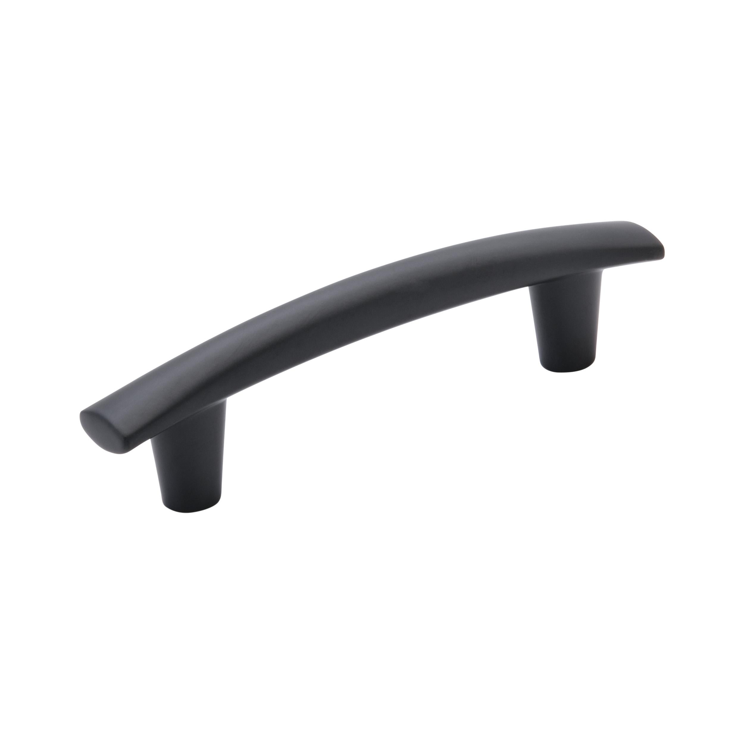 Willow 3-3/4 inch (96mm) Center-to-Center Matte Black Cabinet Pull