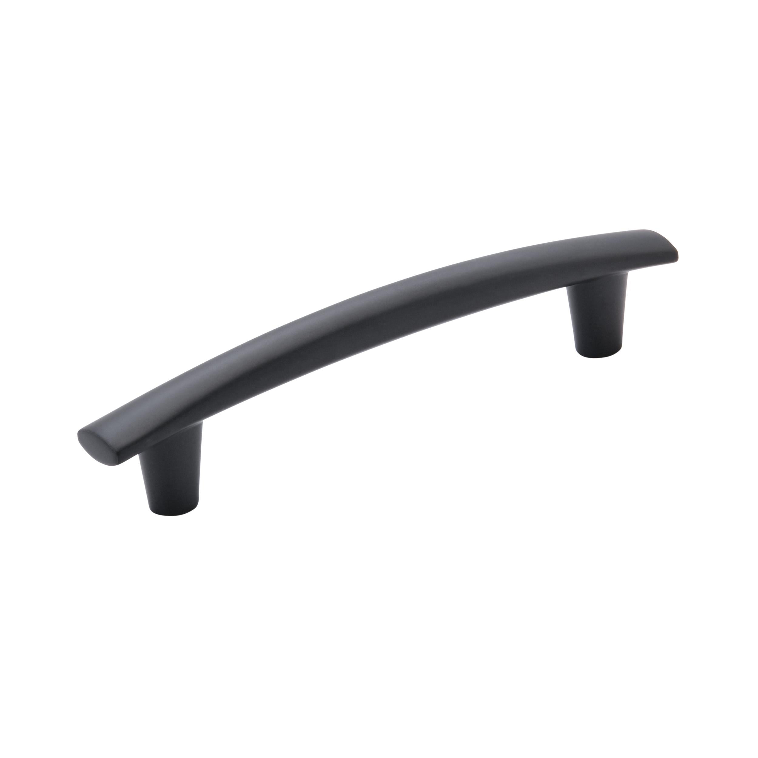 Willow 5-1/16 inch (128mm) Center-to-Center Matte Black Cabinet Pull