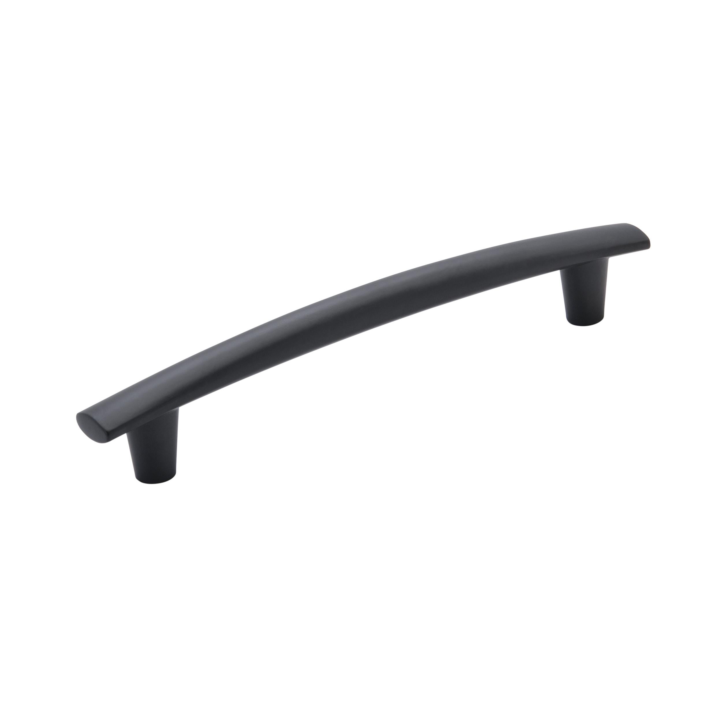 Willow 6-5/16 inch (160mm) Center-to-Center Matte Black Cabinet Pull