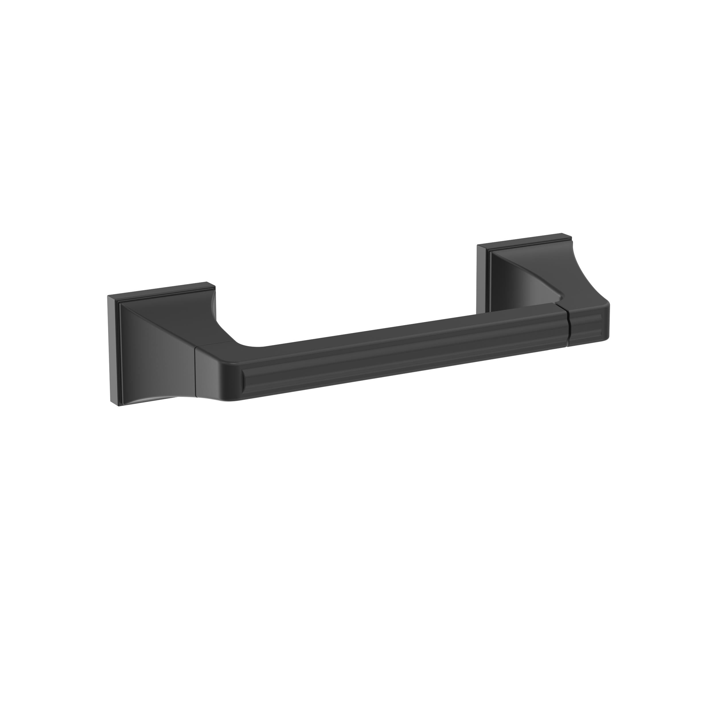 Mulholland Matte Black Pivoting Double Post Tissue Holder