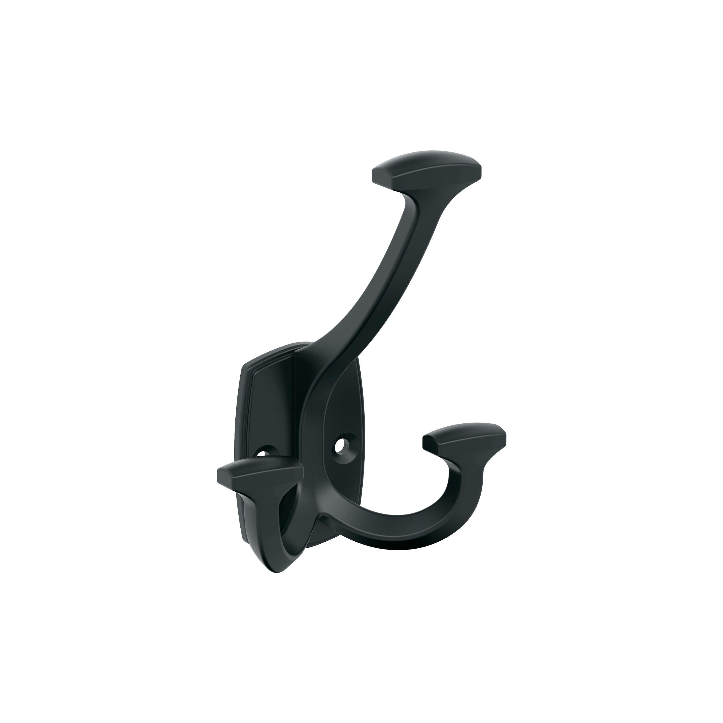 Vicinity Triple Prong Matte Black Decorative Wall Hook