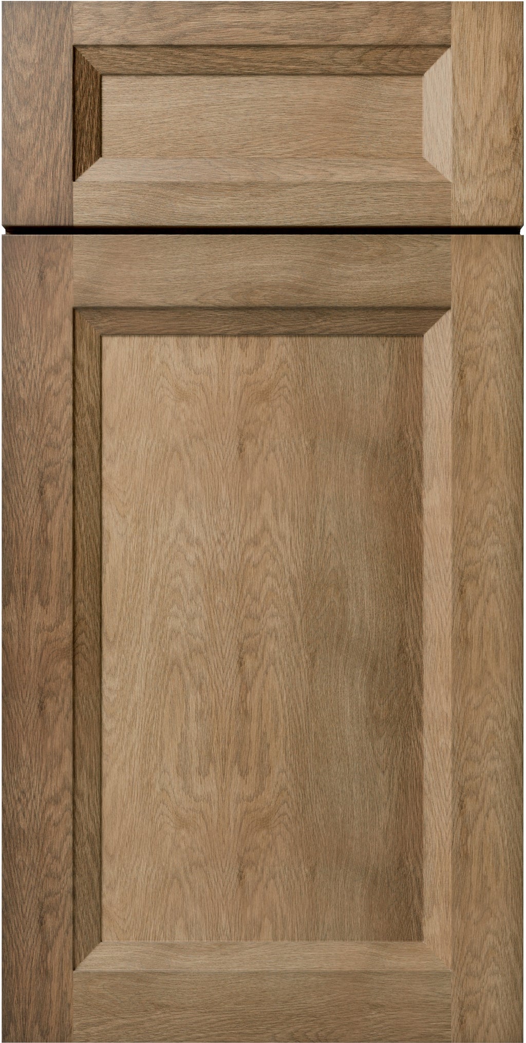 Wooden cabinet door with a oxford rectangular panel design