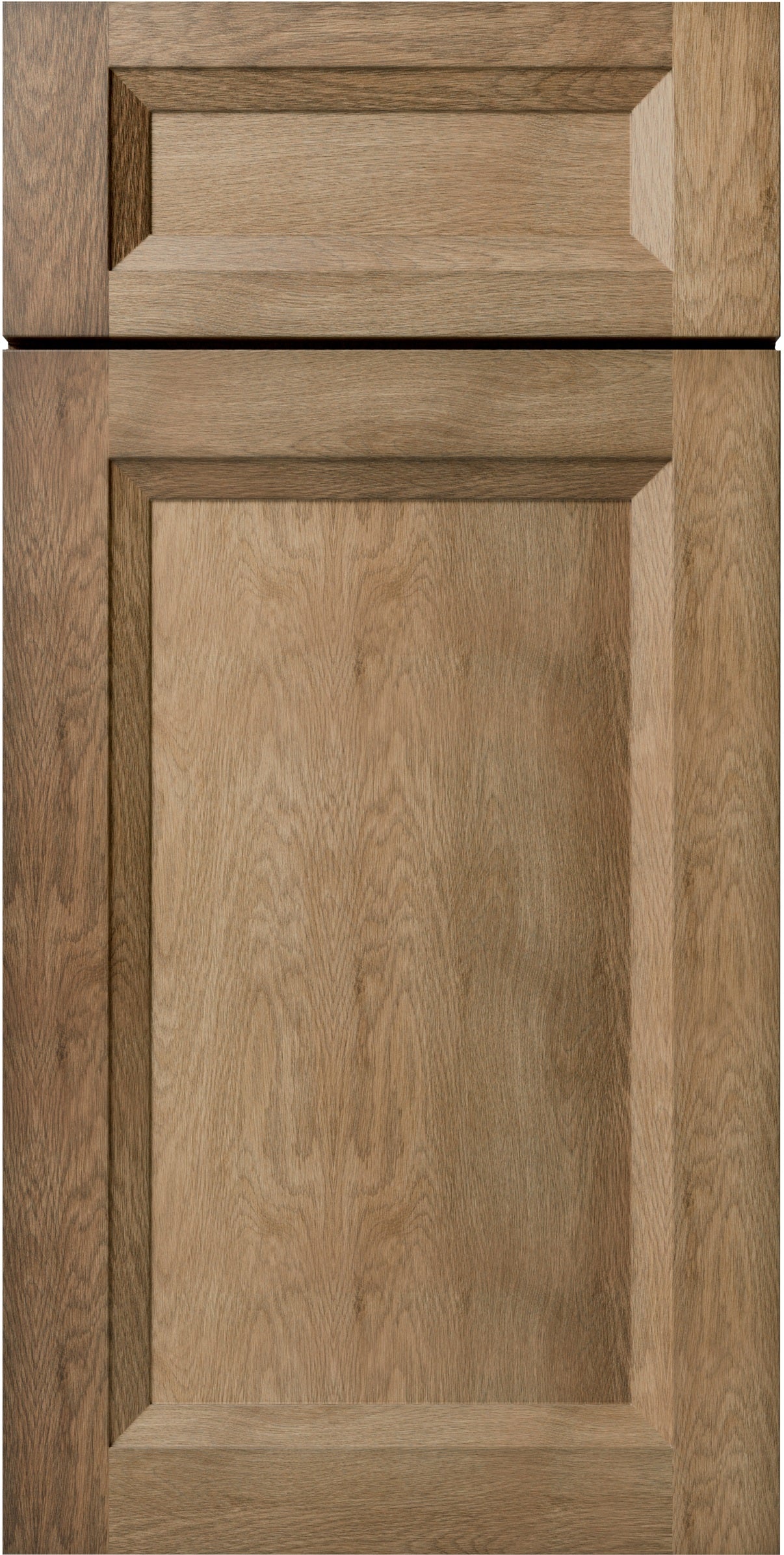 Wooden cabinet door with a oxford rectangular panel design