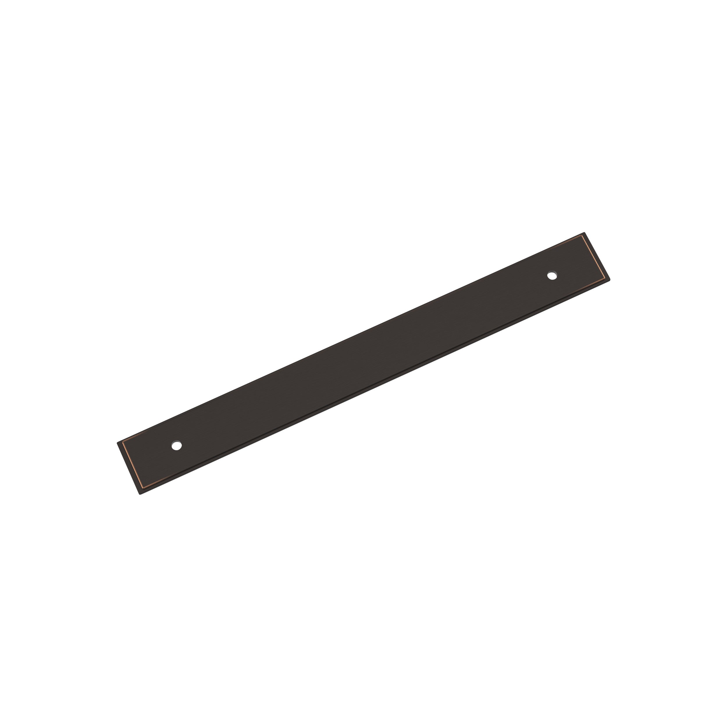 Maymont 7-9/16 inch (192mm) Center-to-Center Rectangle Oil-Rubbed Bronze Cabinet Pull Backplate