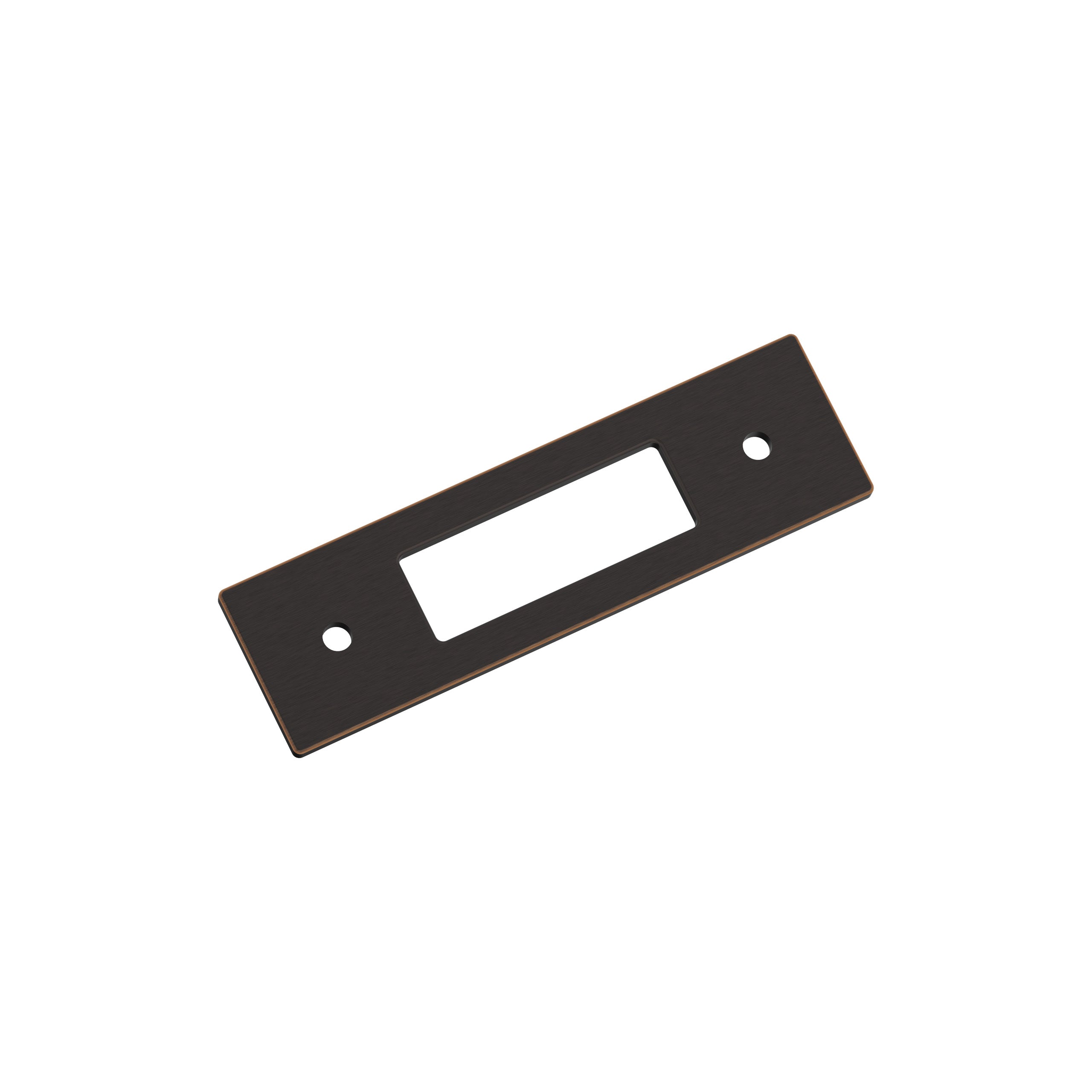 Medora 3 inch (76mm) Center-to-Center Rectangle Oil-Rubbed Bronze Cabinet Pull Backplate