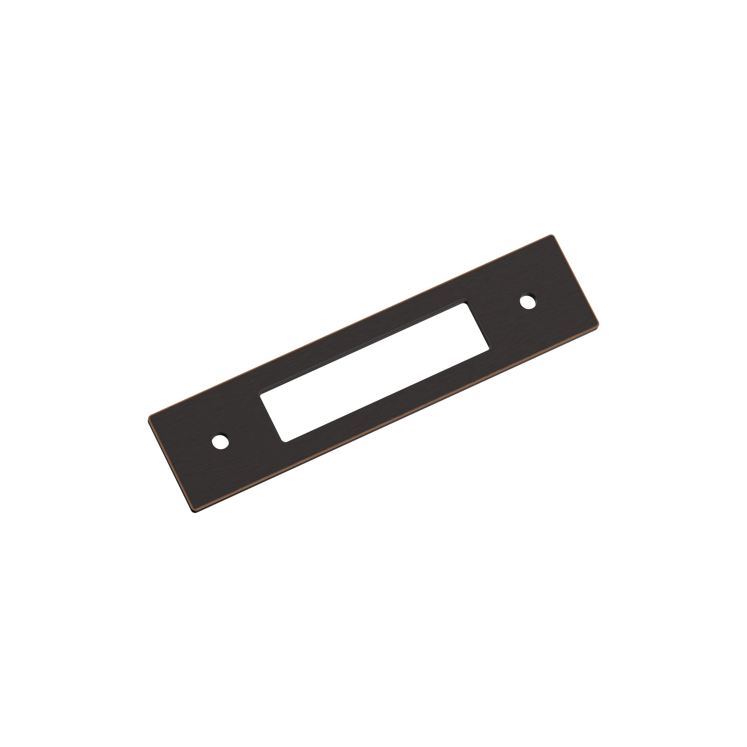 Medora 3-3/4 inch (96mm) Center-to-Center Rectangle Oil-Rubbed Bronze Cabinet Pull Backplate