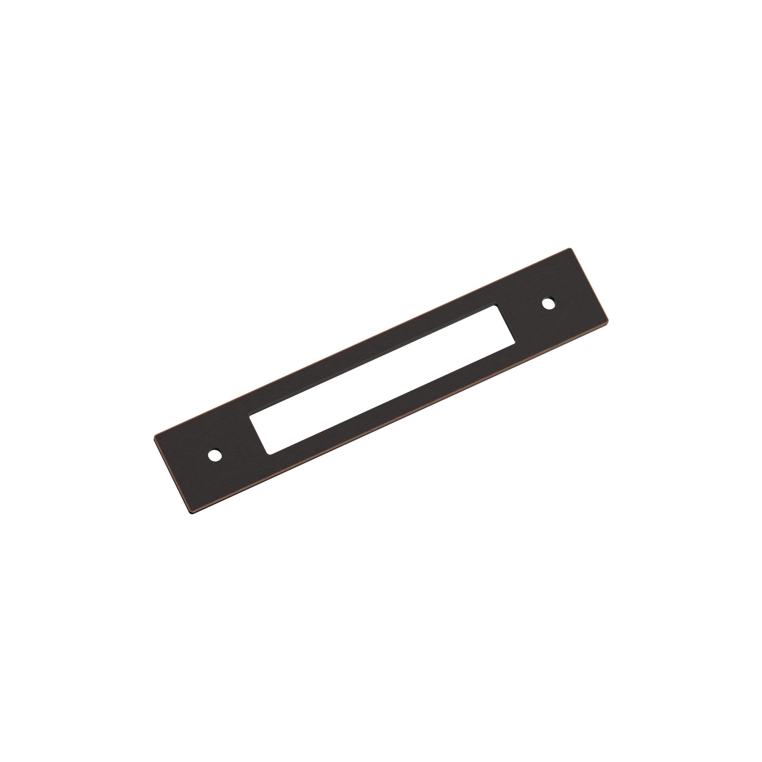 Medora 5-1/16 inch (128mm) Center-to-Center Rectangle Oil-Rubbed Bronze Cabinet Pull Backplate