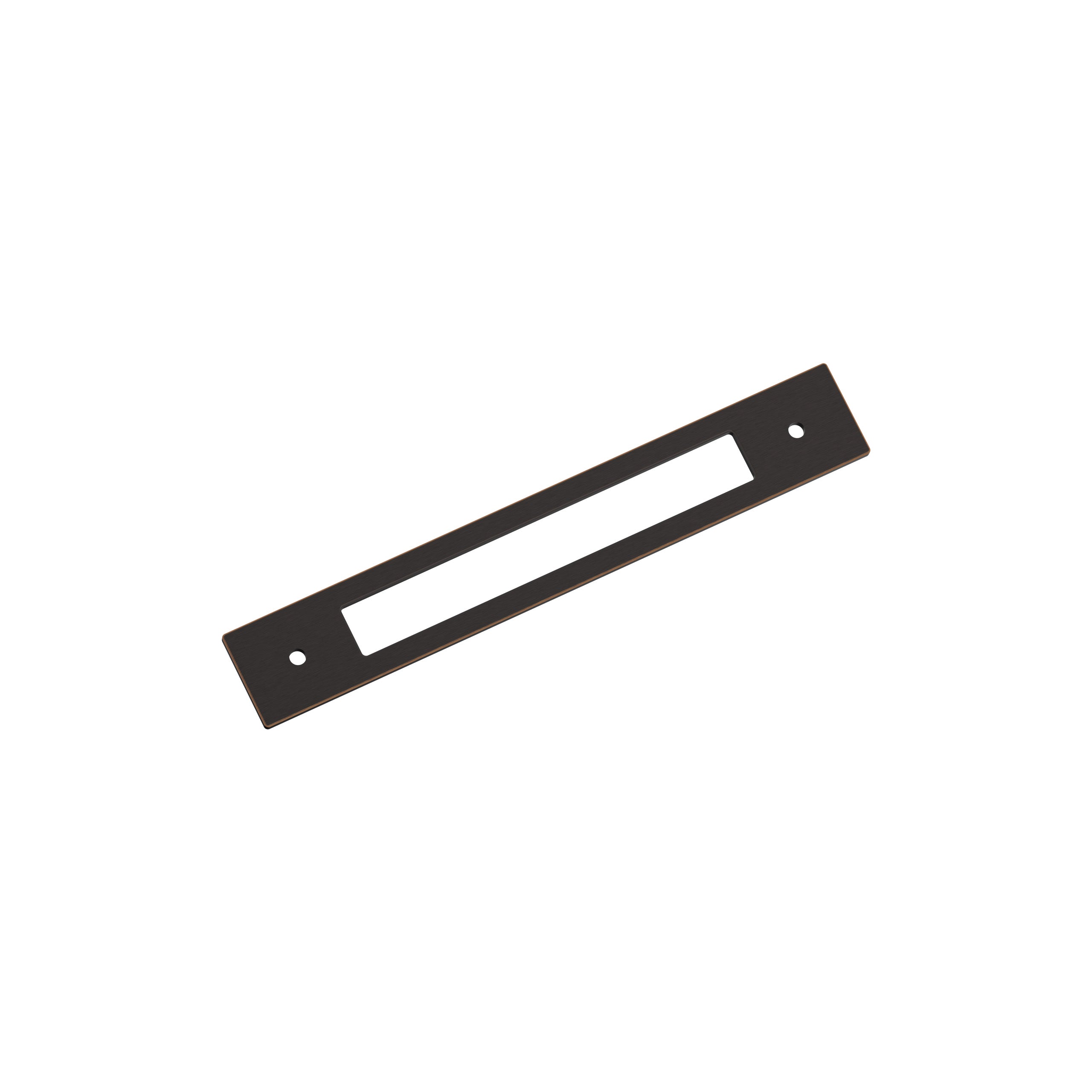 Medora 6-5/16 inch (160mm) Center-to-Center Rectangle Oil-Rubbed Bronze Cabinet Pull Backplate