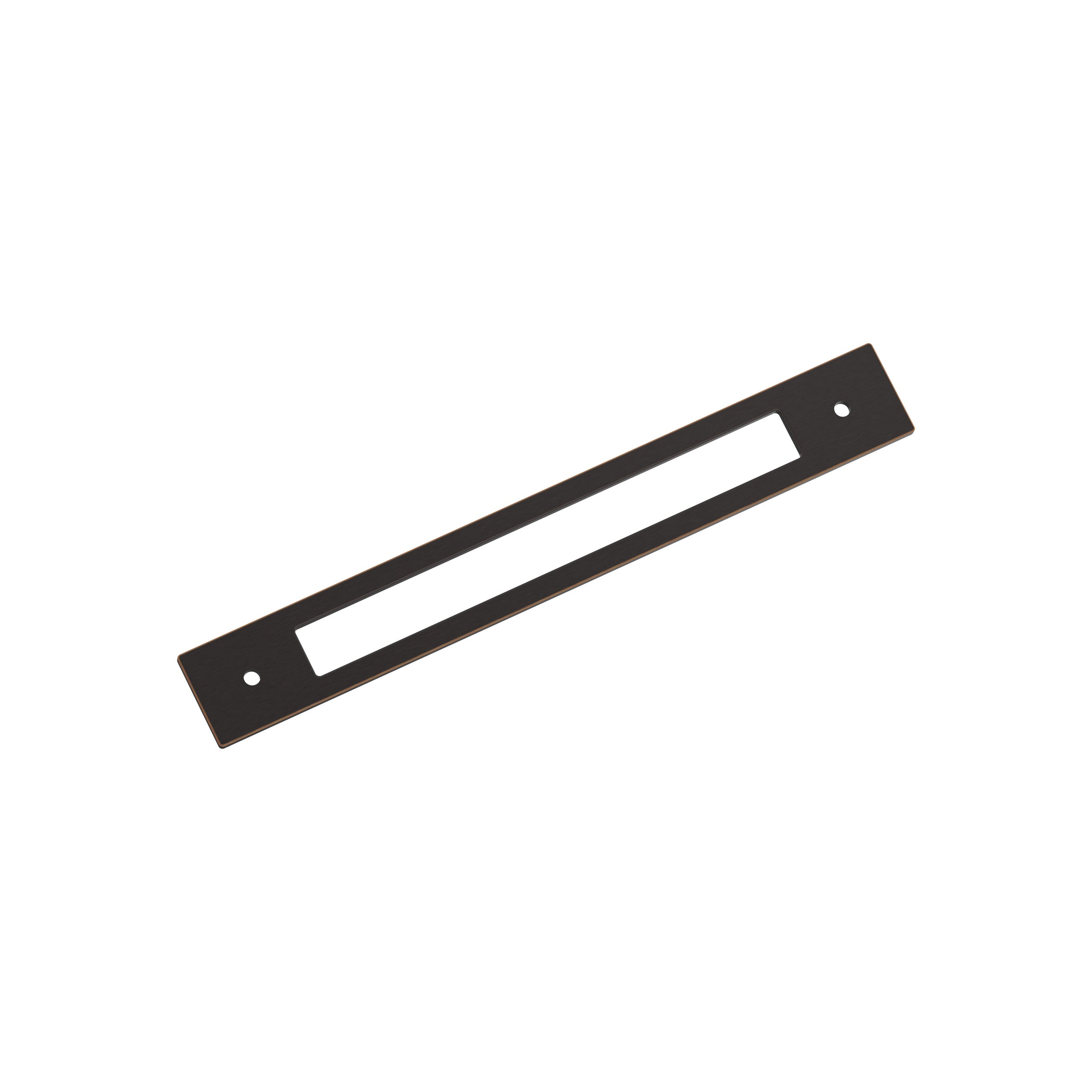 Medora 7-9/16 inch (192mm) Center-to-Center Rectangle Oil-Rubbed Bronze Cabinet Pull Backplate
