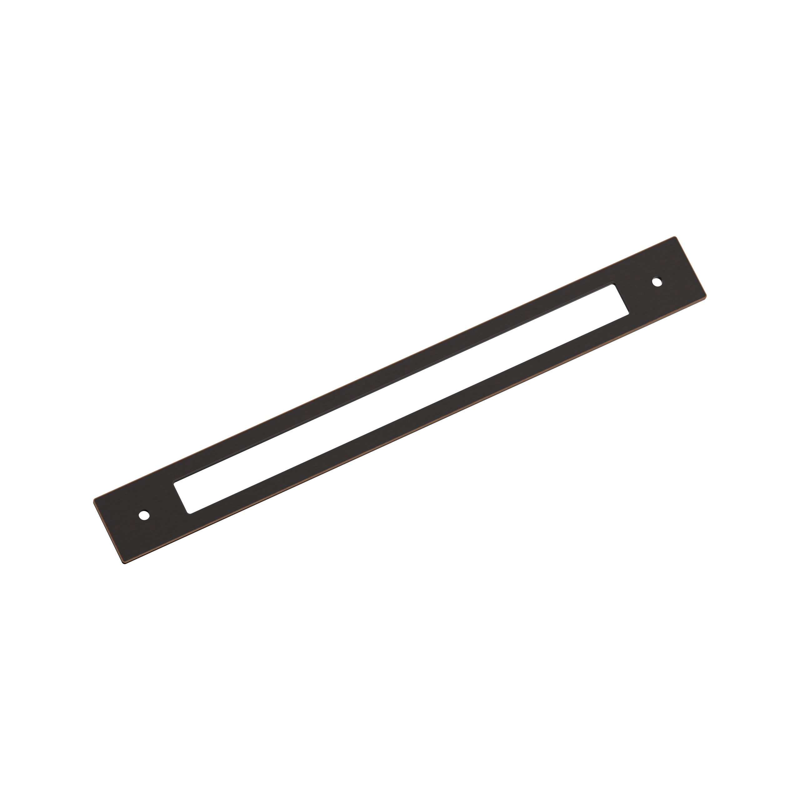 Medora 10-1/16 inch (256mm) Center-to-Center Rectangle Oil-Rubbed Bronze Cabinet Pull Backplate